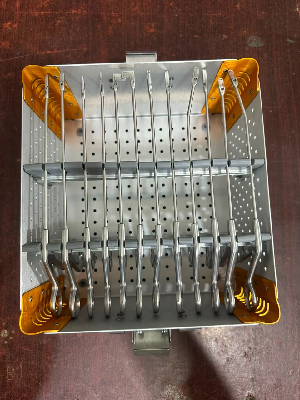 Knee Arthroscopy Suture Forceps Set 12 Pcs with Sterilization Box Orthopedic
