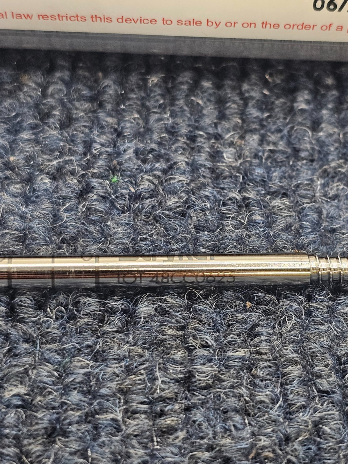 (QTY 2) Stryker 144140: 4.0mm x 140mm Bone Pins, 144000-07, HC597618-AF
