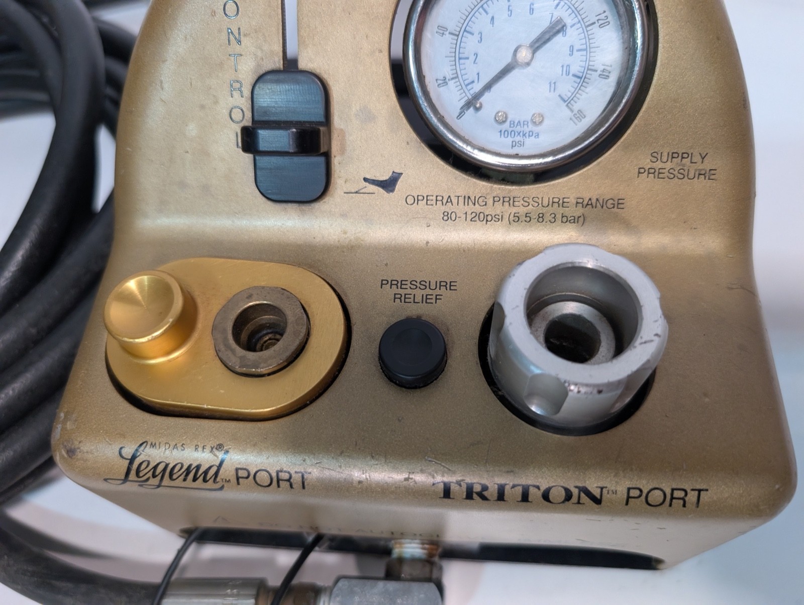 Medtronic Midas Rex Legend-Port Triton-Port Pneumatic Control Footswitch