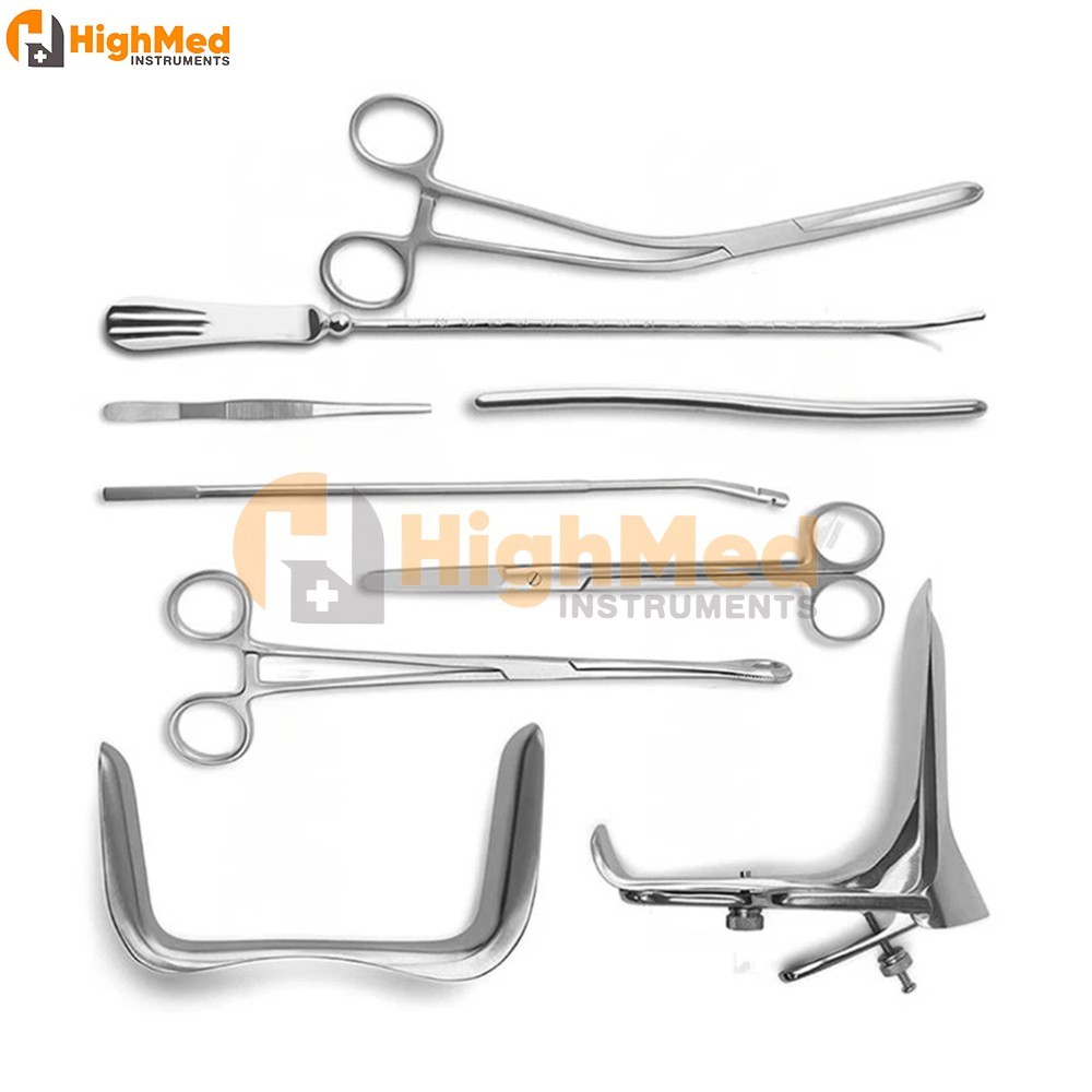Gynecology surgical Instrument set kit Direct Manufacturing 9-PCS