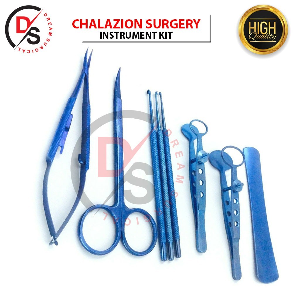 CHALAZION SURGERY SET 8 Pcs Titanium Ophthalmic Surgical Instruments Set