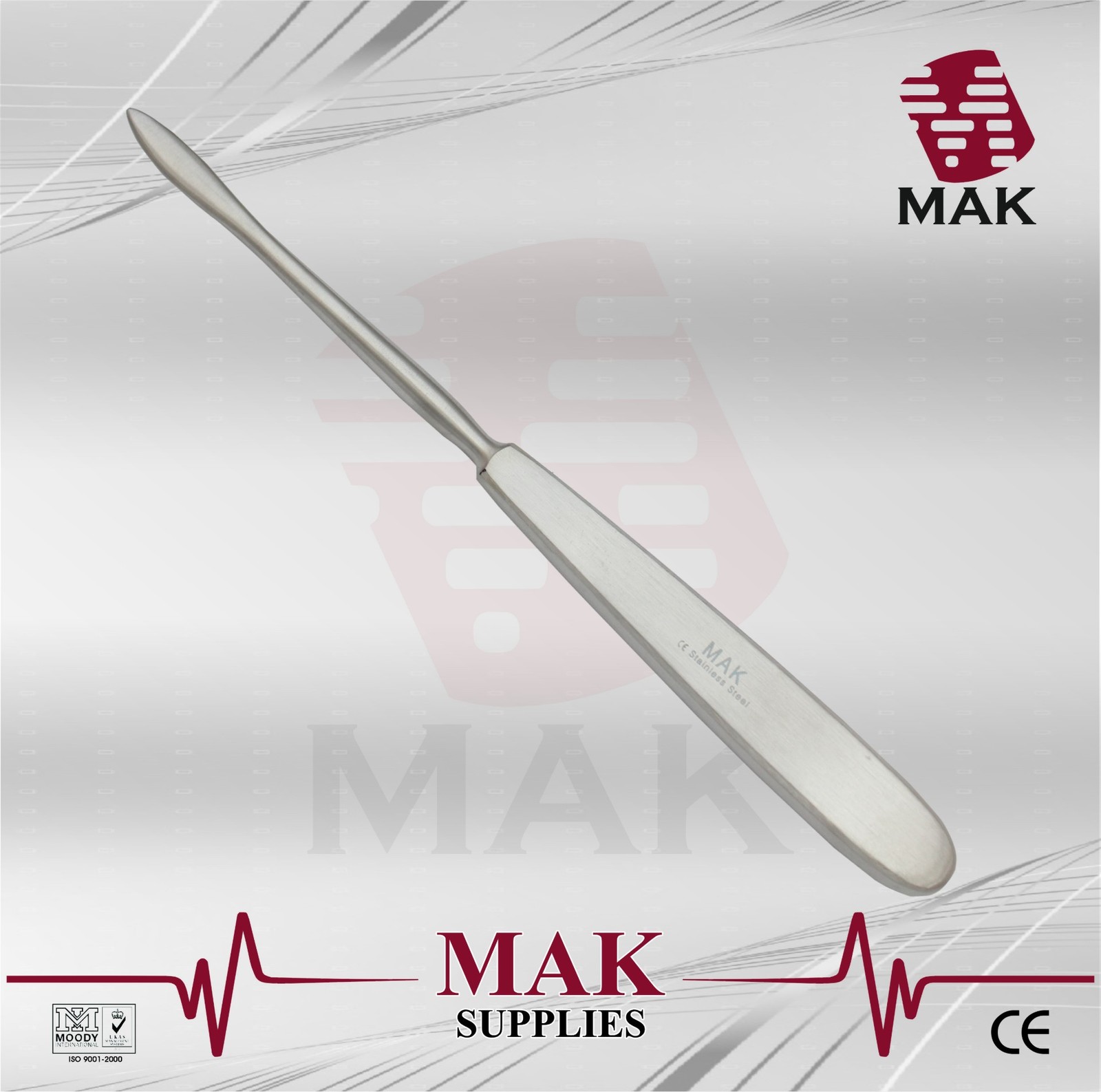 Langenbeck Elevator Surgical Instrument Orthopedic Retractor Stainless Steel
