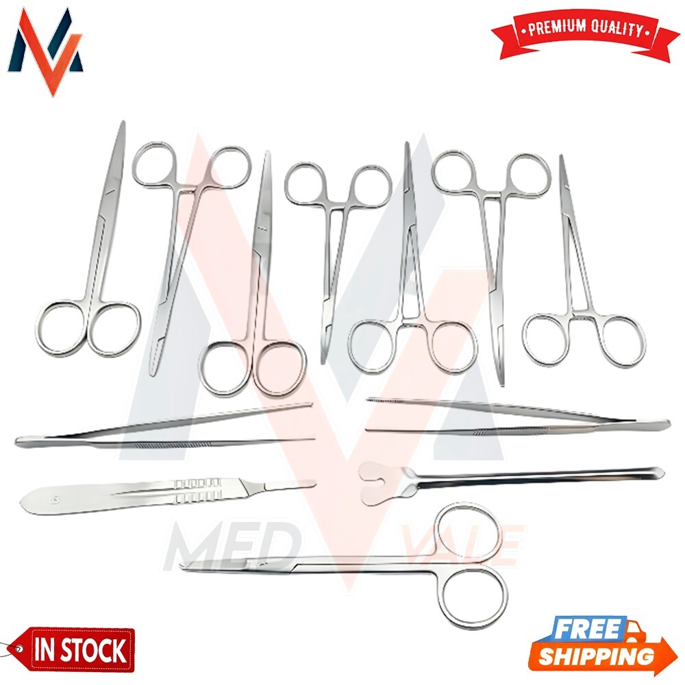 Basic Minor Surgery Kit 13 Pcs Set Veterinary Orthopedic Instruments With Box