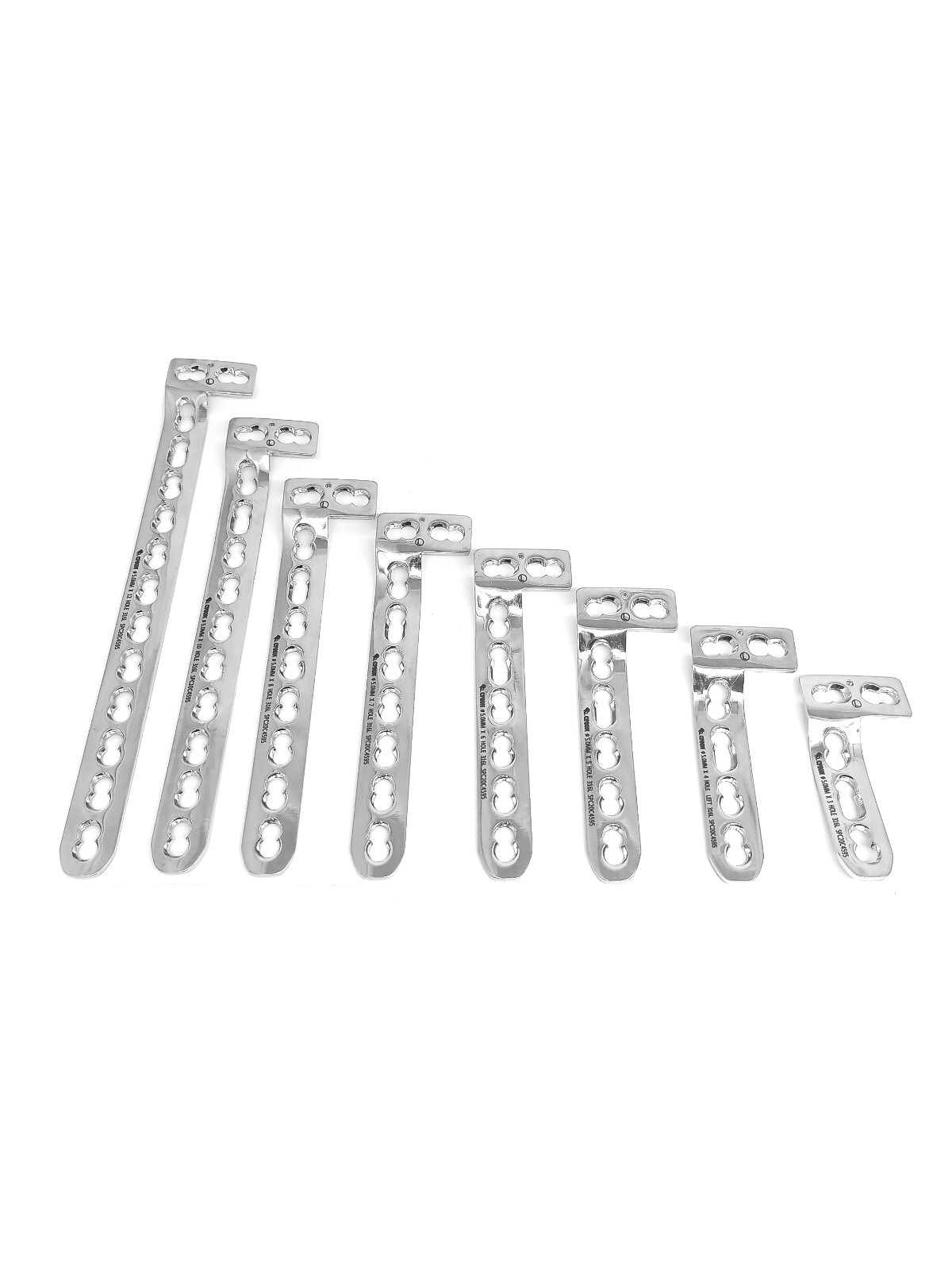 5.0mm Locking L-Buttress Plate set of 16 pcs veterinary instrument