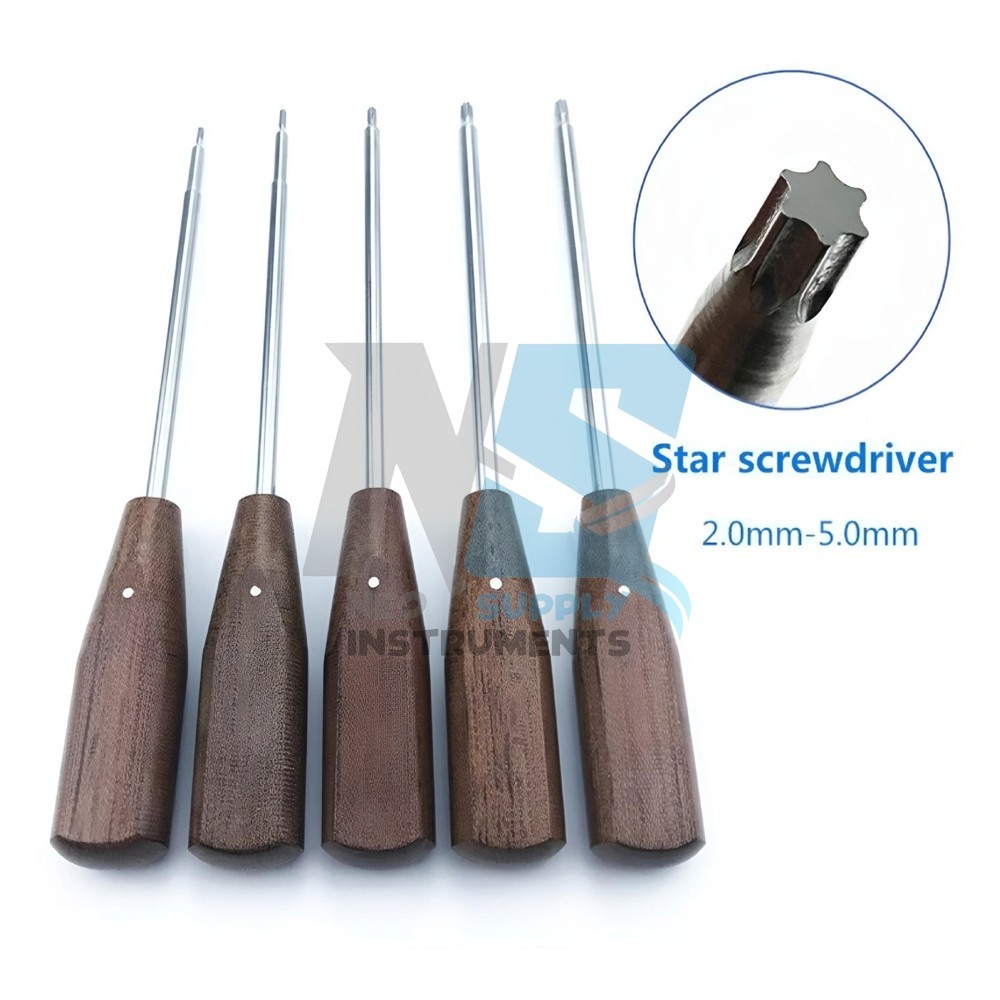 9pcs/set Bone Screw Driver star Bone Screw Driver orthopedics Instruments