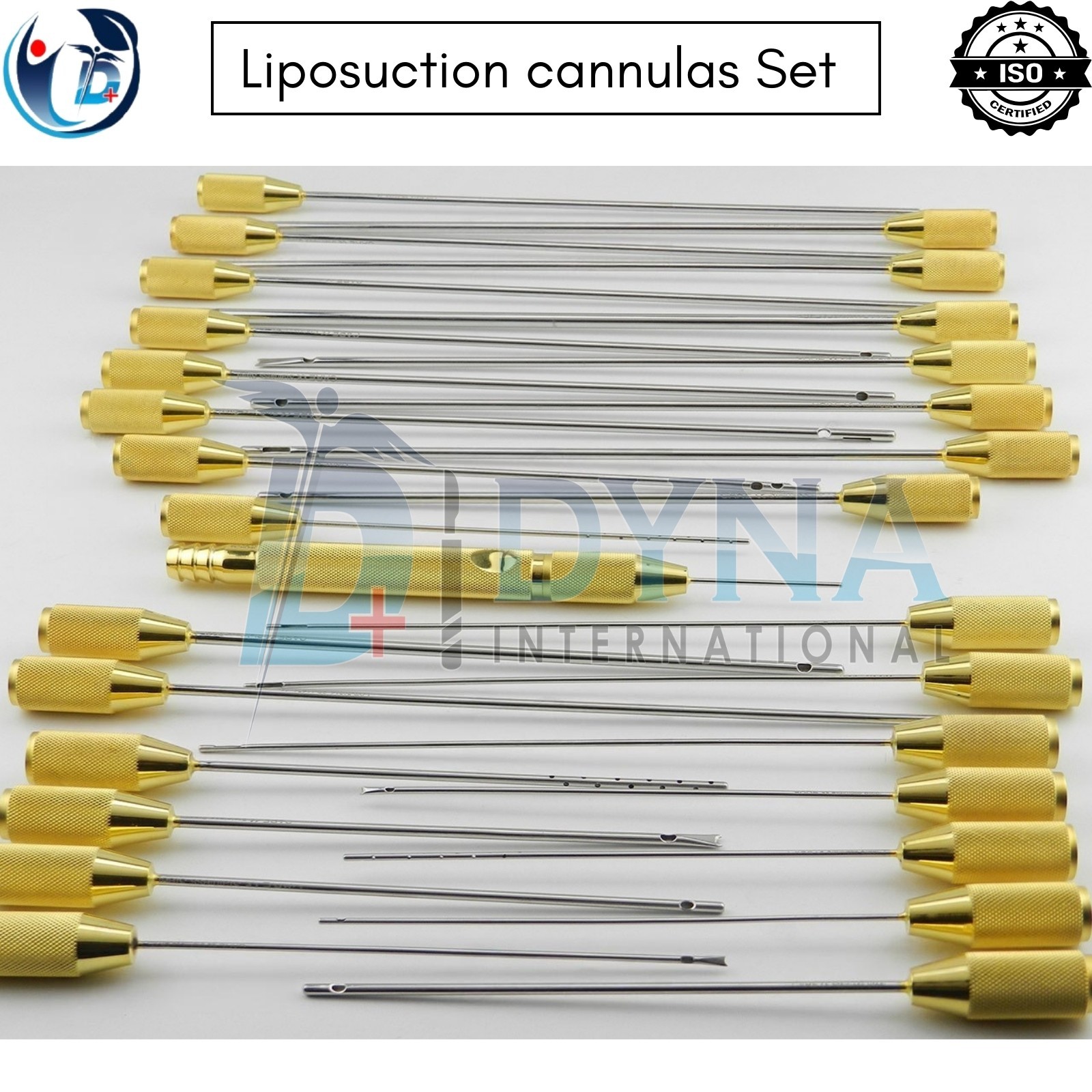 Liposuction cannulas Set of 30 pcs plastic surgery instruments