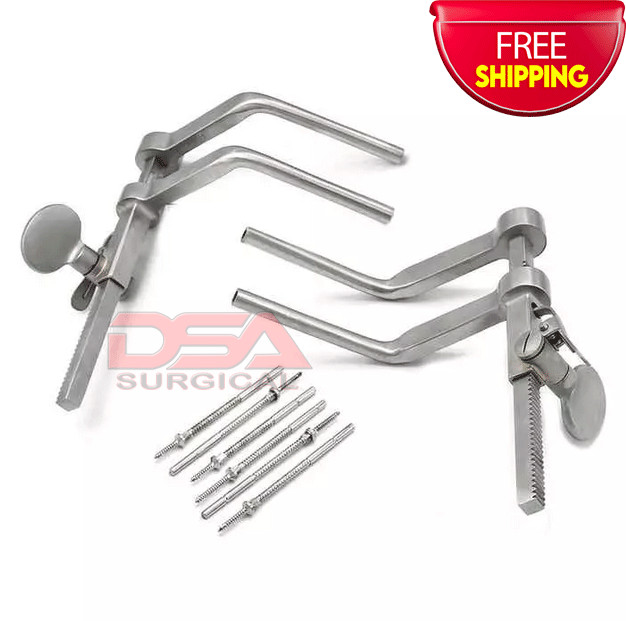 Caspar Cervical Distractor Left & Right Set Screws Pins Screw Driver Instruments