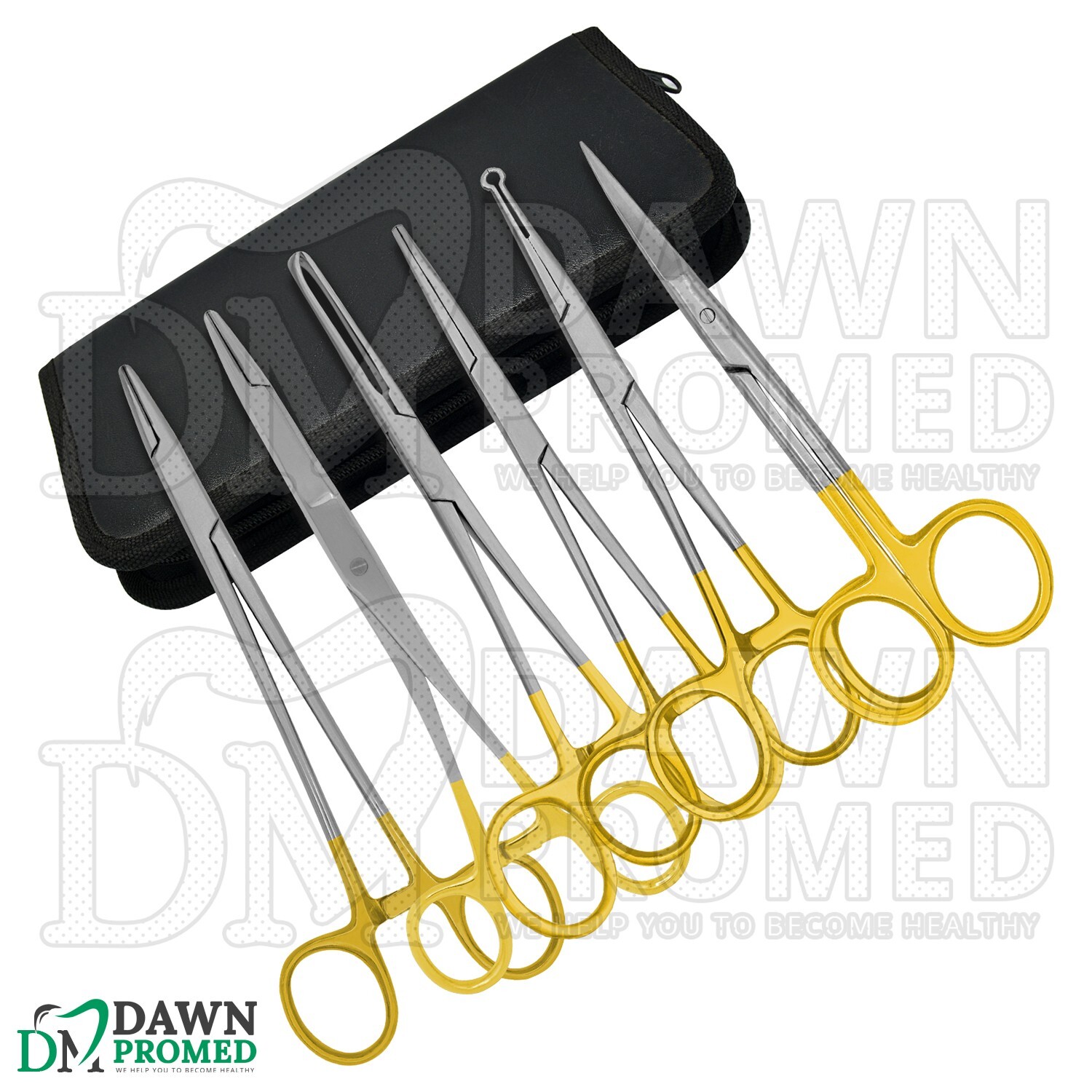 6 Pcs Sutureless Vasectomy Surgery Set W/Free Case Surgical Instrument German Gr
