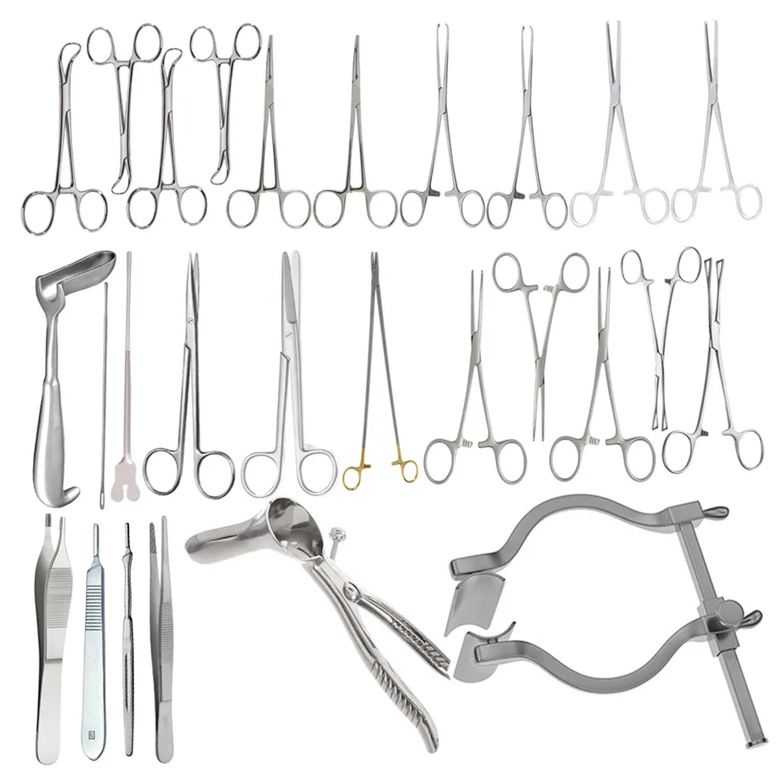 Rectal Surgery Instrument Set 36 Pcs Removal of Diseased Organ Resection Instrum