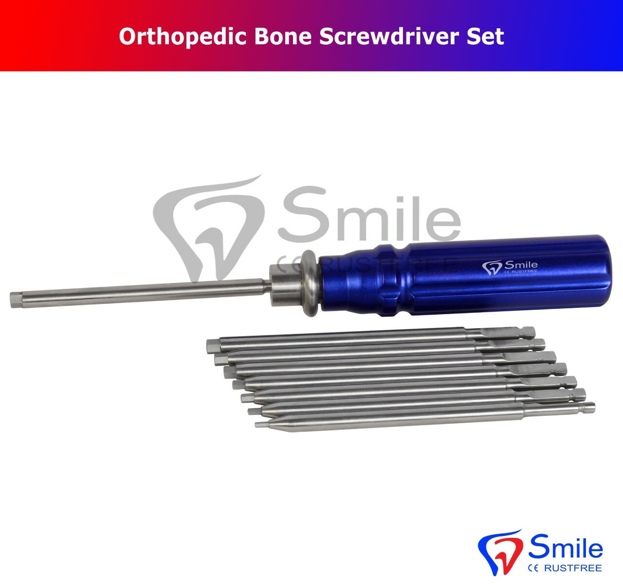German Multi Functional Orthopedic Bone Screwdriver Set With Coupling Handle