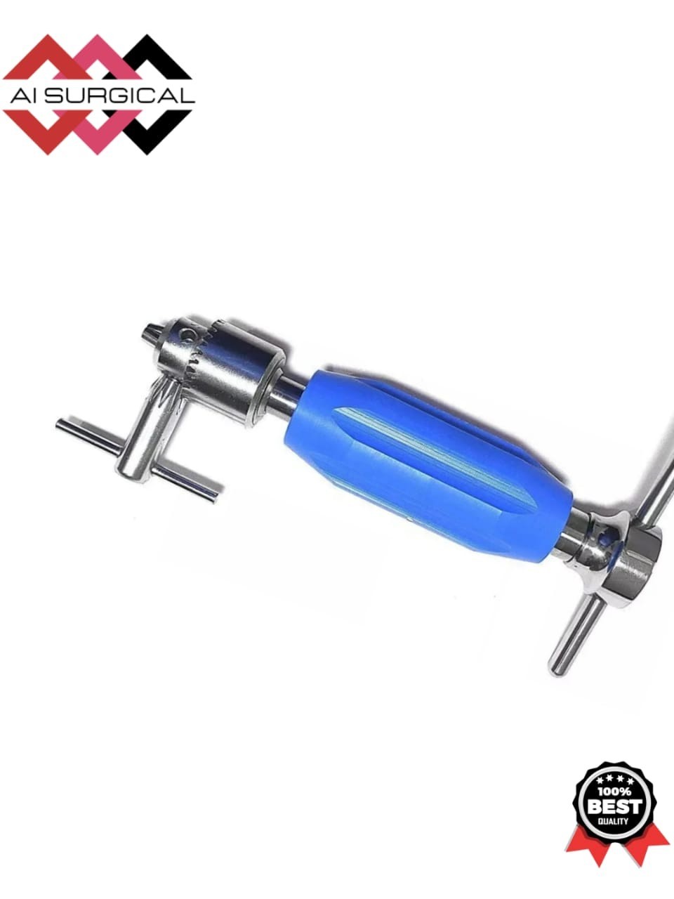 Orthopedic Hand Drill with Chuck & Key – Surgical Bone Drilling Instrument