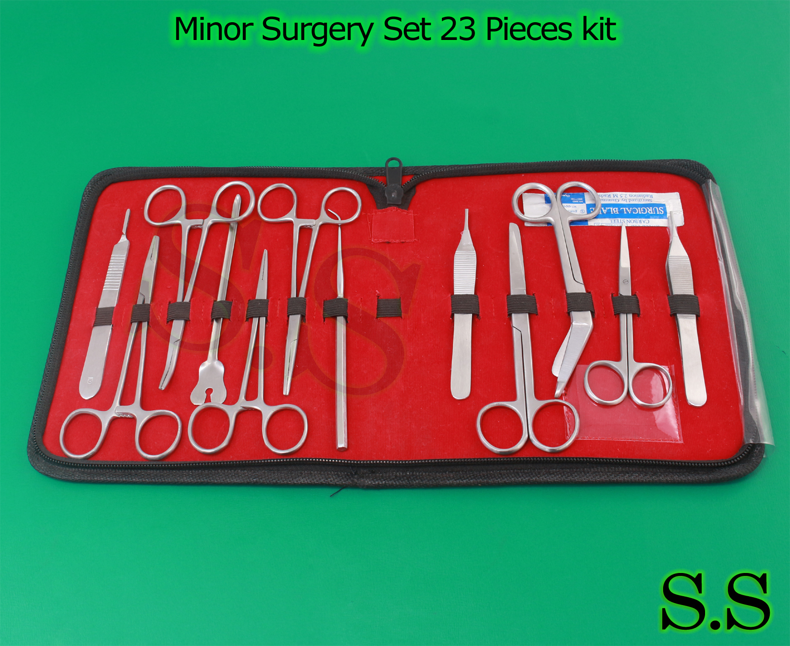 New Premium Grade Minor Surgery Set 23 Pieces Surgical Instruments kit DS-776