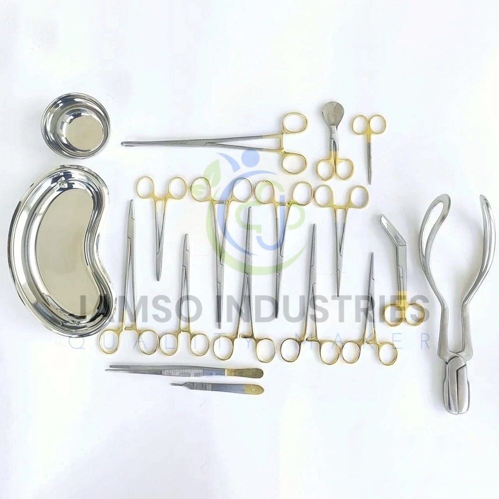 Delivery Set 16 Pcs GYN Surgical Instruments | Obstetrics & Gynecology Surgical