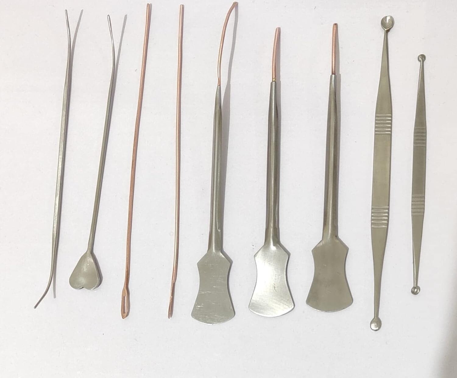 Stainless Steel Copper Malleable Tip FISTULA PROBE SET OF 9 for Fistula Surgery