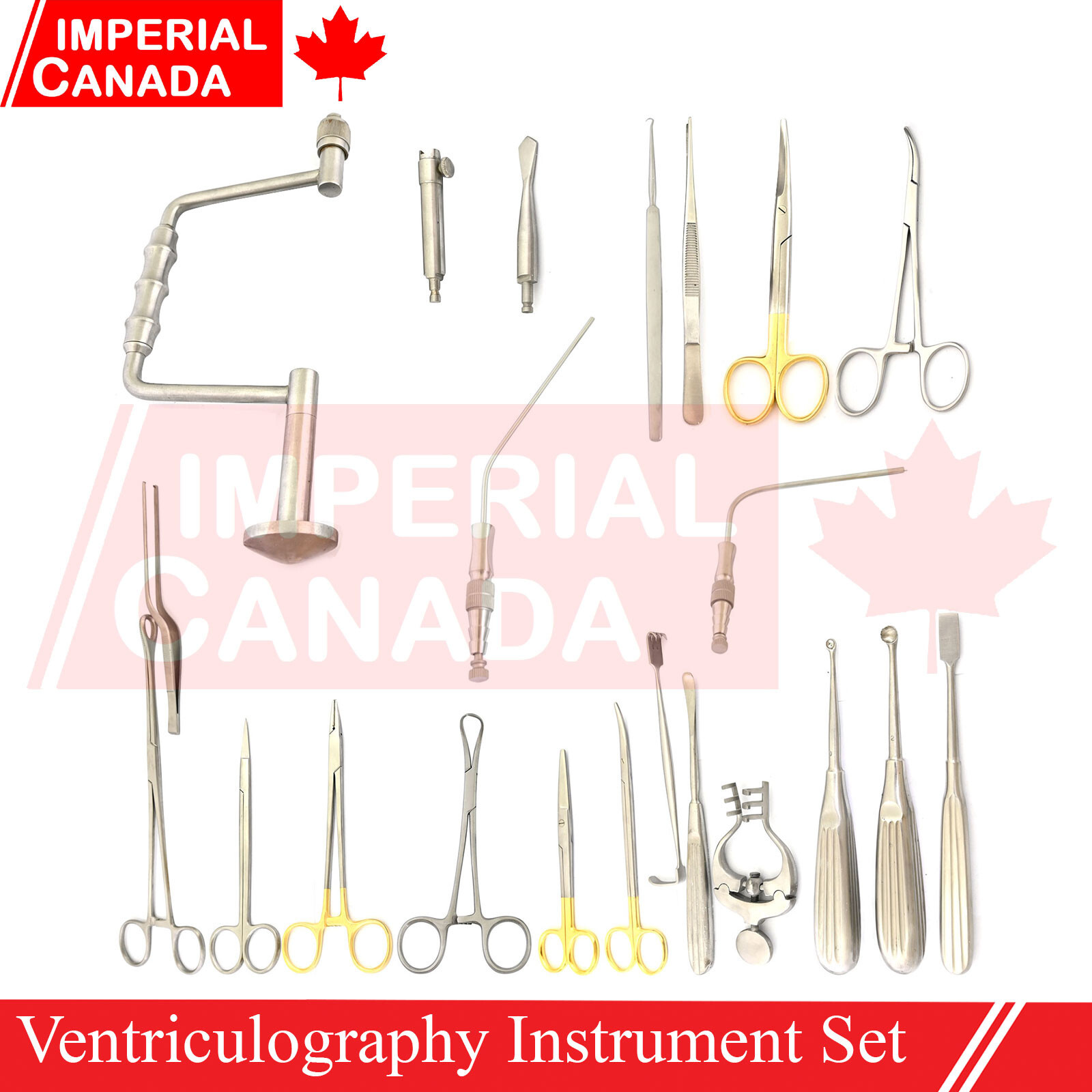 34 Pcs Ventriculography Instrument Set Cardiac Instruments Stainless Ste DS-2196