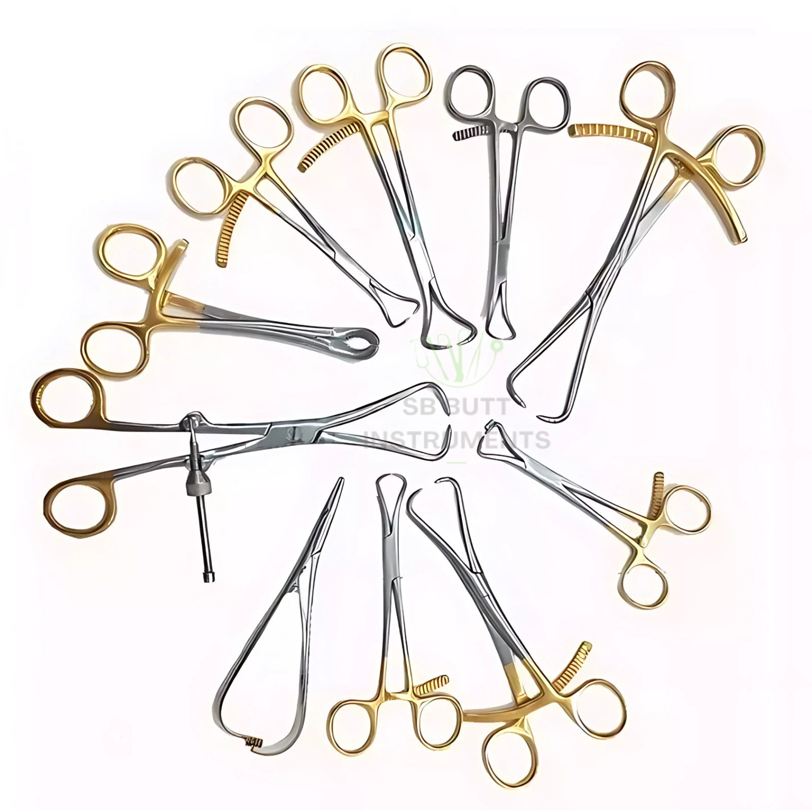 Fount Set of 10 Pieces Orthopedic Surgical Veterinary Instruments