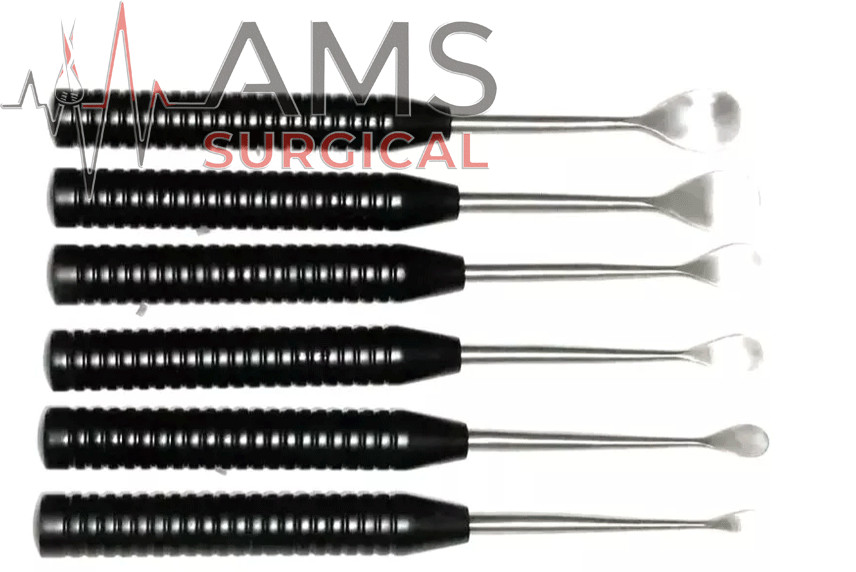 Cobb Elevator Set Spine Surgical orthopedic instruments set of 6 pcs black color
