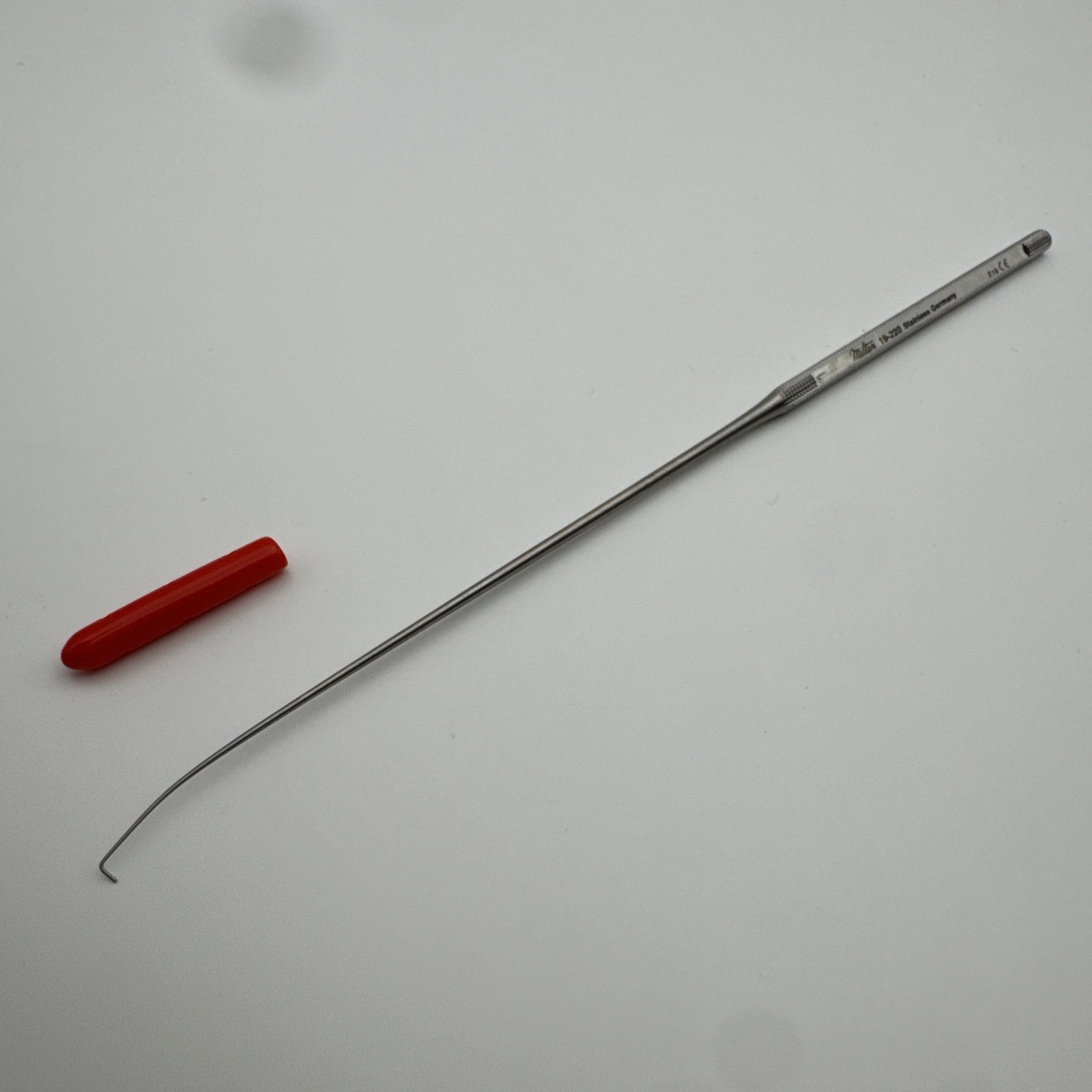 Miltex 19-220 Day Ear Hook, Small (size 1), Blunt Tip, 0.3mm Diameter, 6-1/2″,