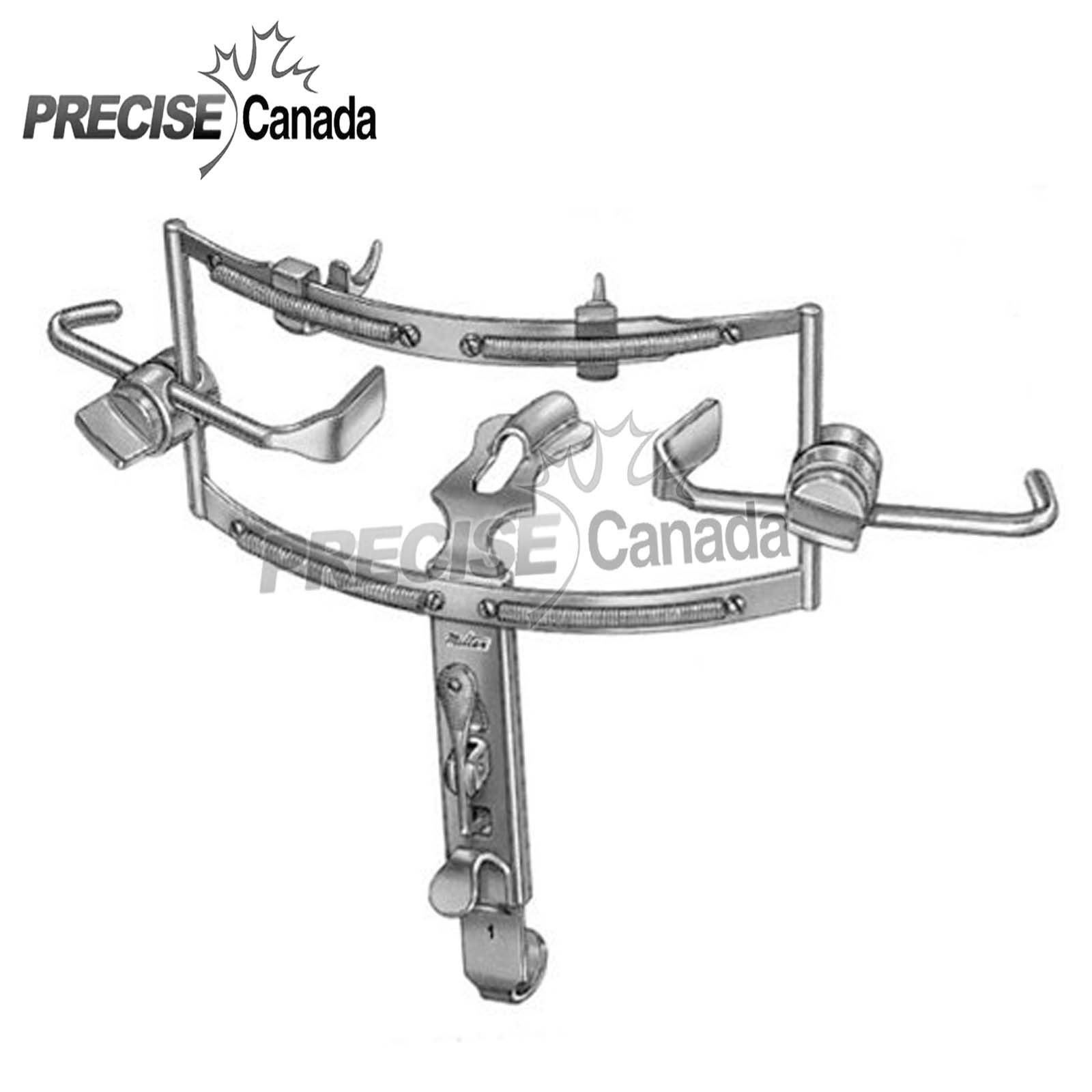 DINGMAN MOUTH GAG WITH 3 TONGUE PLATES, SURGICAL DENTAL INSTRUMENTS
