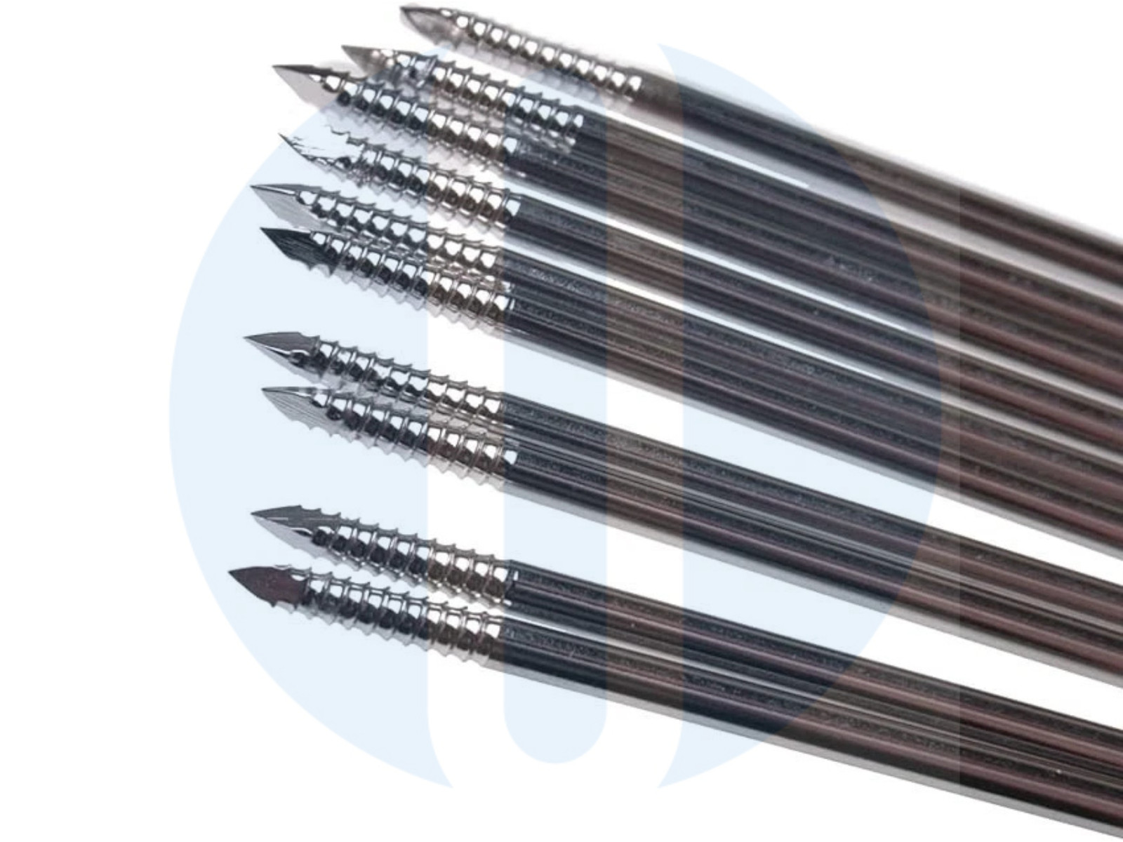 Veterinary Threaded K-Wire Stainless Steel Set Dia 1.0mm, 1.5mm & 2.0mm 150 pcs