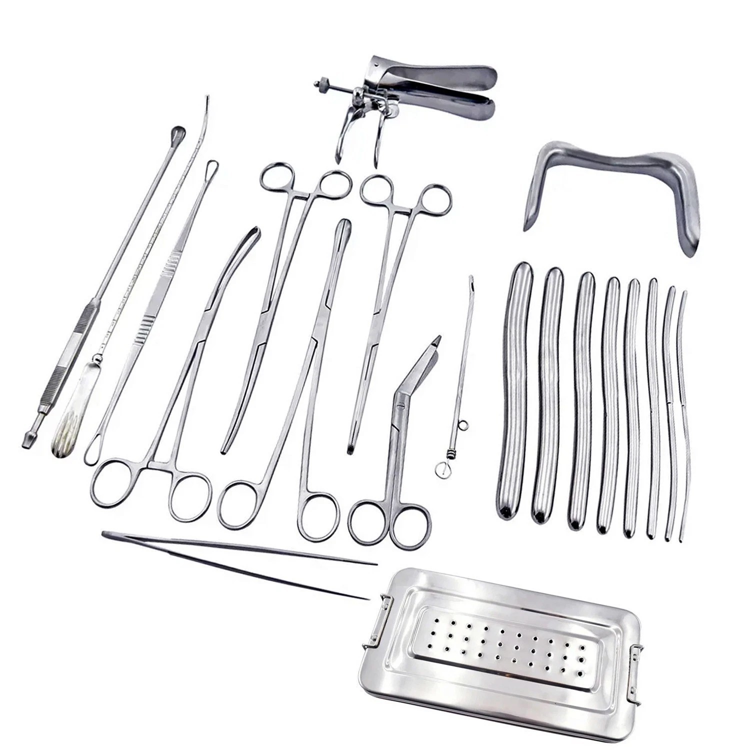 Dilation and curettage Instruments 21 Pcs Set Gynecology Instrument Set
