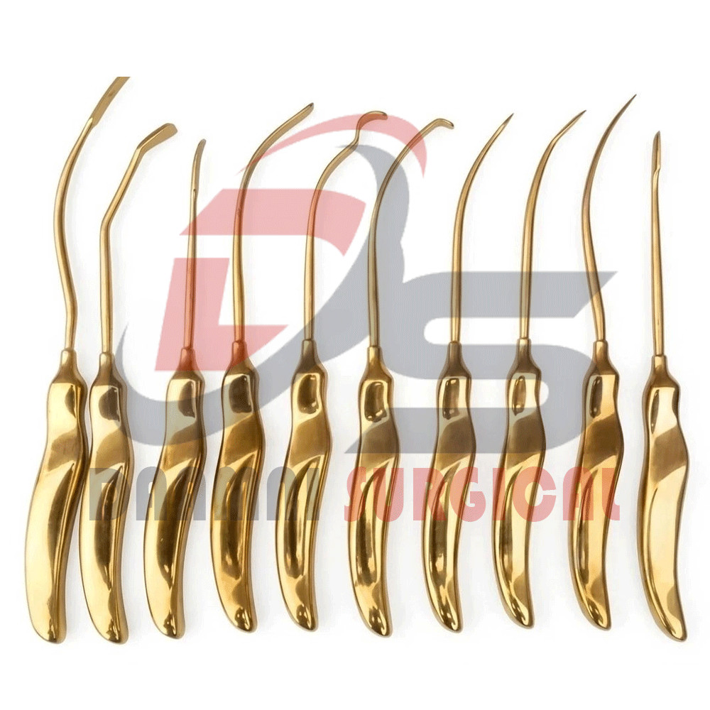 Plastic Surgery Brow Lift & Face Lift Instruments Scalp Elevator Set of 10 Piece