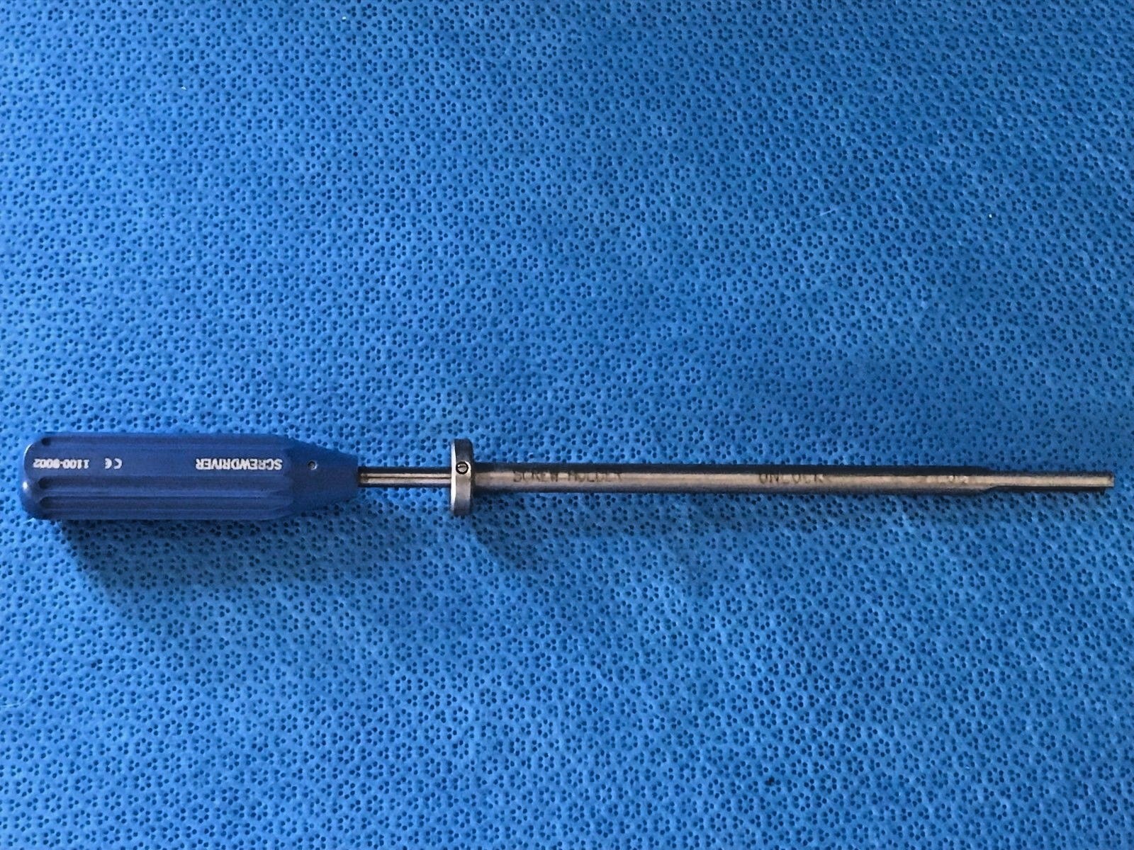 Biomet 1100-9002 & 1100-9007 2.5mm Hex Screwdriver w/ Screw Holder, Spine Neuro