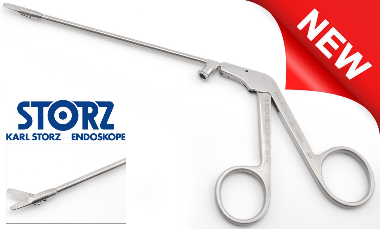 KARL STORZ 449211 Rhinoforce II ENT Nasal Scissors Straight 10mm Blade 6″