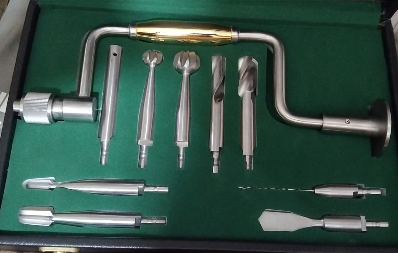 Hudson Brace Gold Handle Quick Coupling Set 10 Pcs Orthopedic Surgical Instrumen