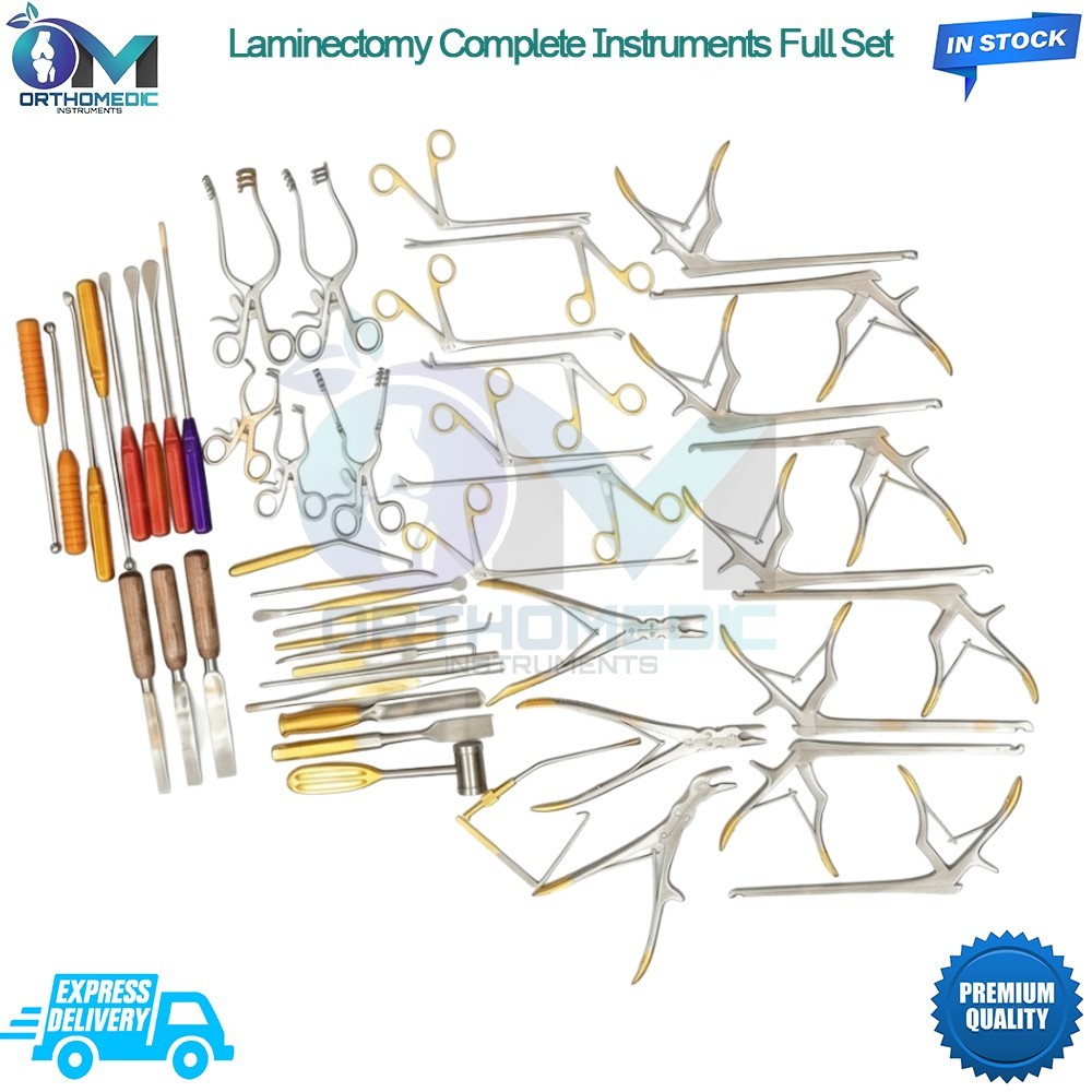 Spine Laminectomy Complete Instruments Full Set 47 Pcs Orthopedic Instruments