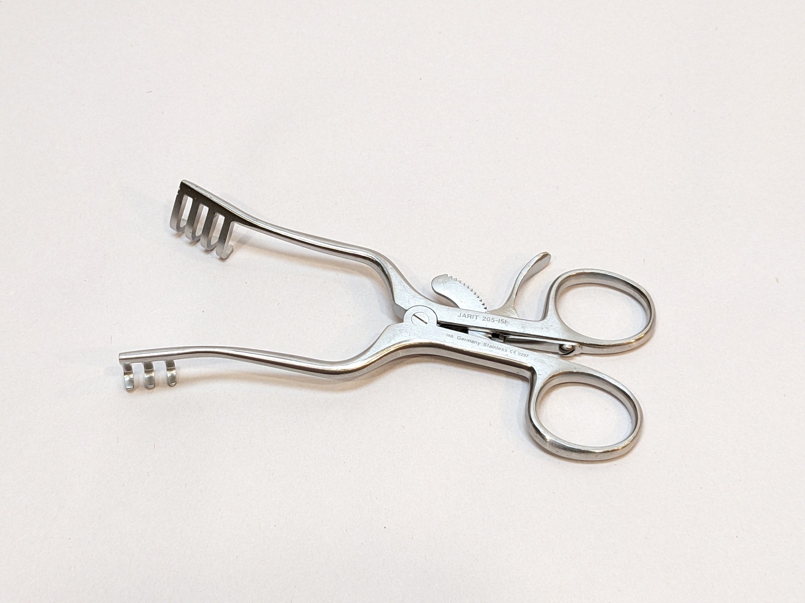 Jarit 205-151 Weitlander Retractor, 3×4 Dull Prongs, 5-3/8″