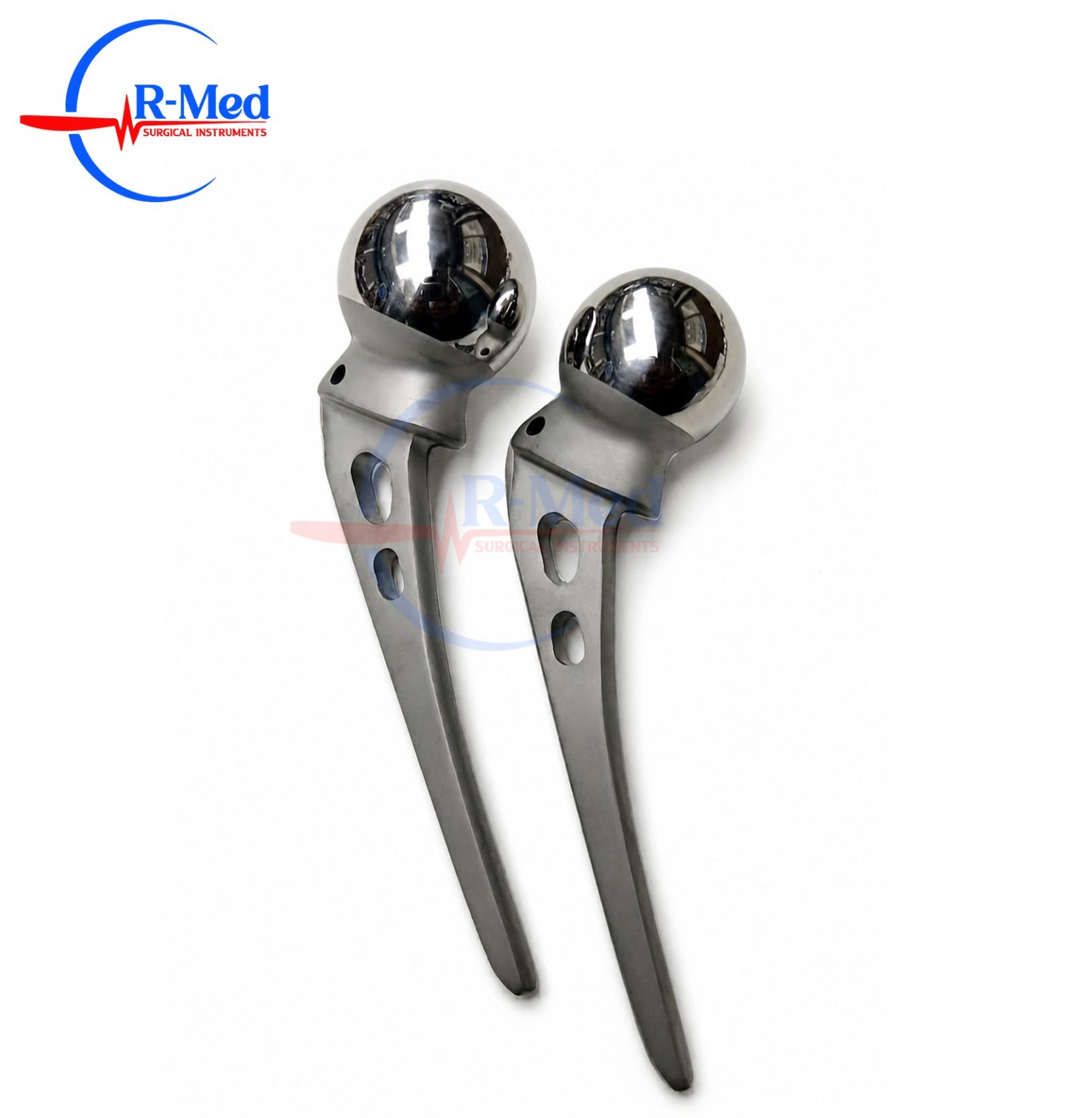 AMP Hip Prosthesis Orthopedic Instruments 46mm & 47mm 2 Pcs Lot