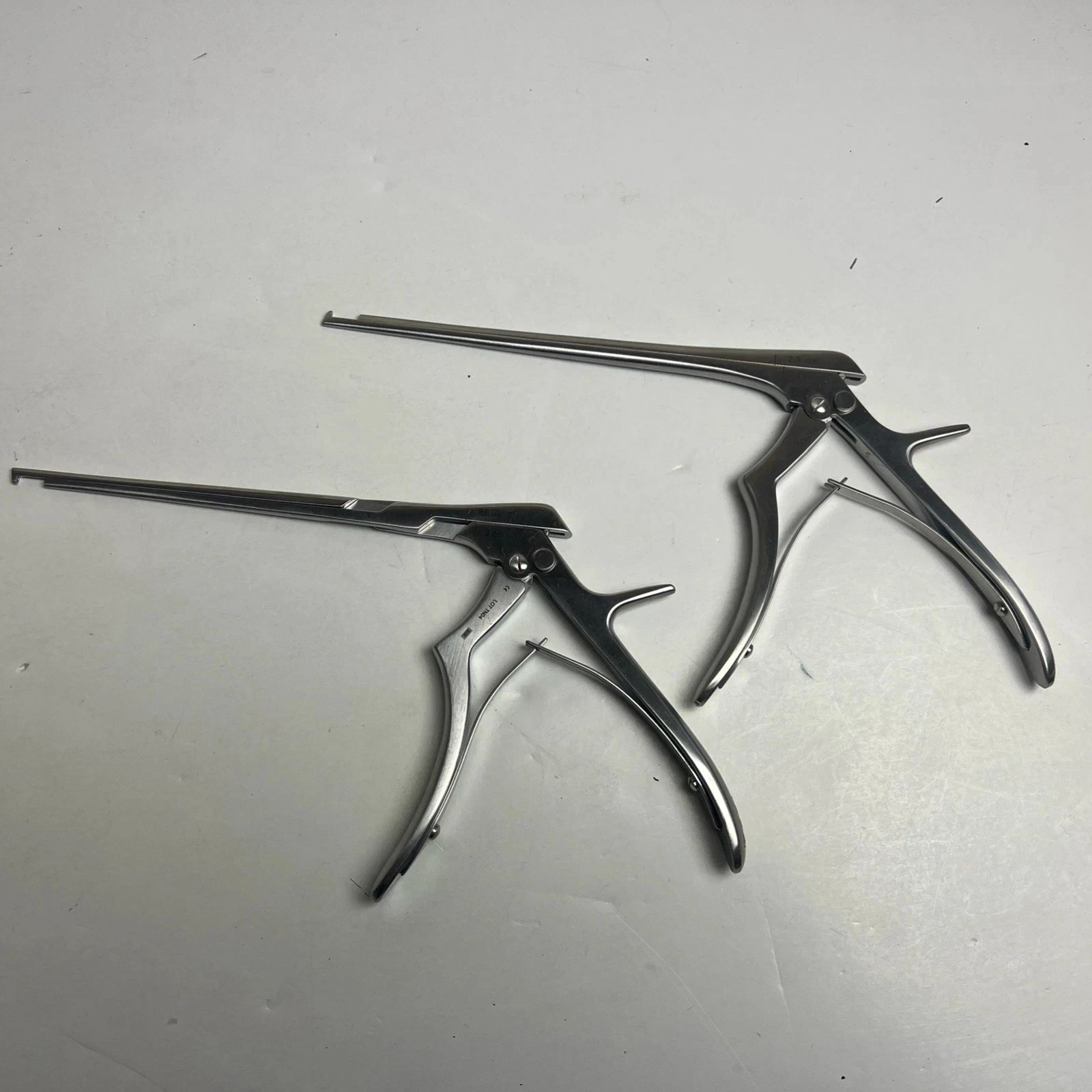 Karl Storz 662102 662112 Kerrison Bone Punch Lot 2pc 7″ Germany Surgical