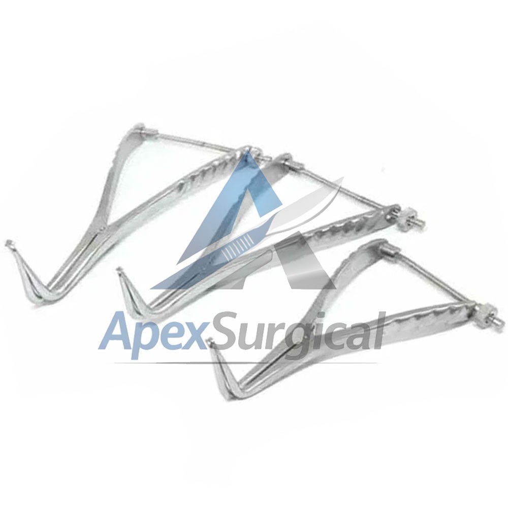 Set of 3 Stifle Distractor with Spinlock 13cm, 19cm, 21cm Orthopedic Instruments