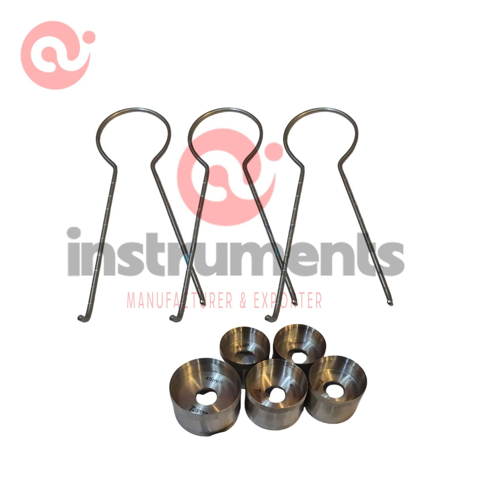 Freeman Areola Marker 36 38 40 42 45mm McKissock Keyhole 8 PCs Set By Ai