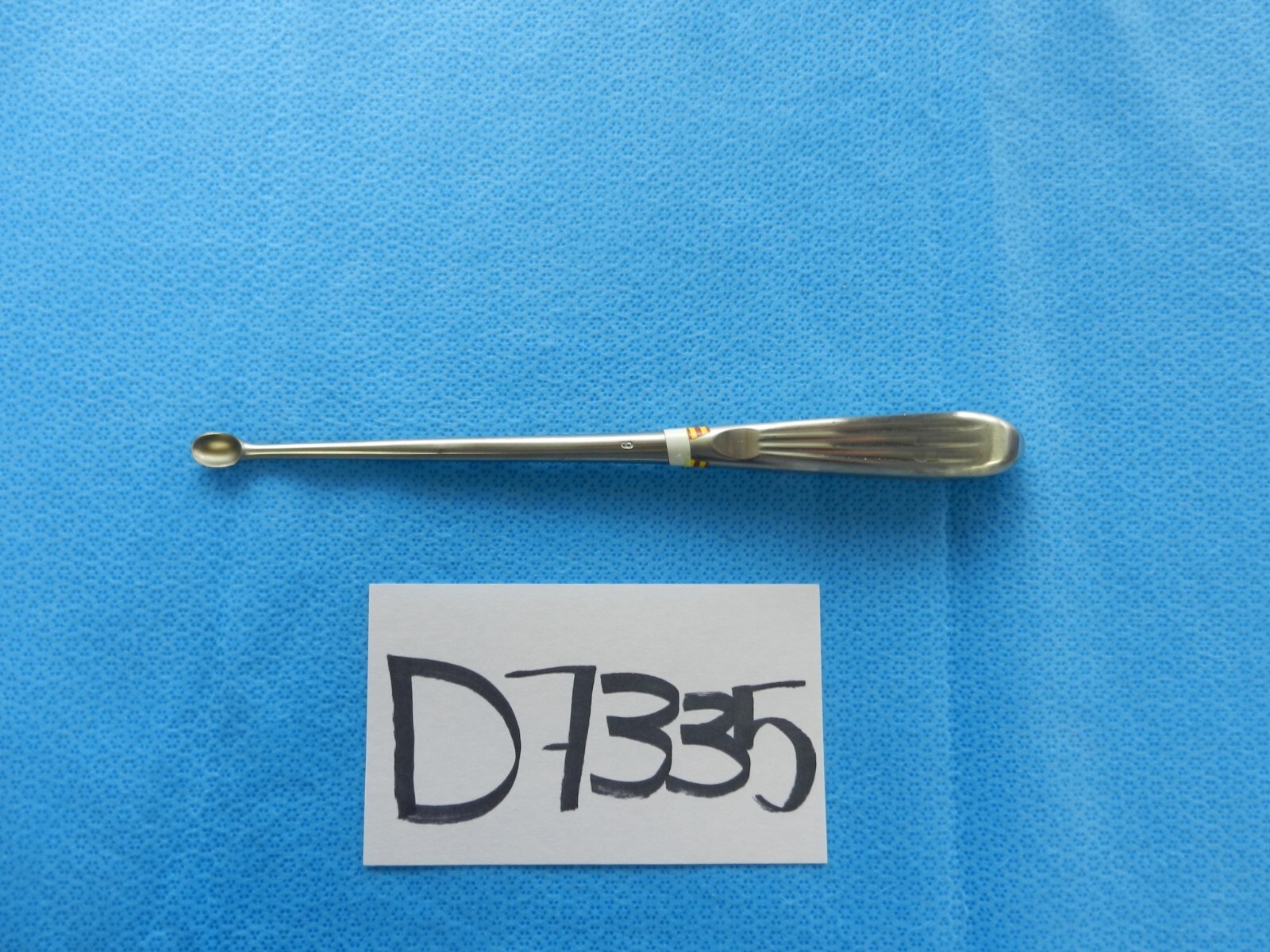 D7335 Jarit Bruns Straight Oval Cup Curette Size 6 22.9cm 240-128