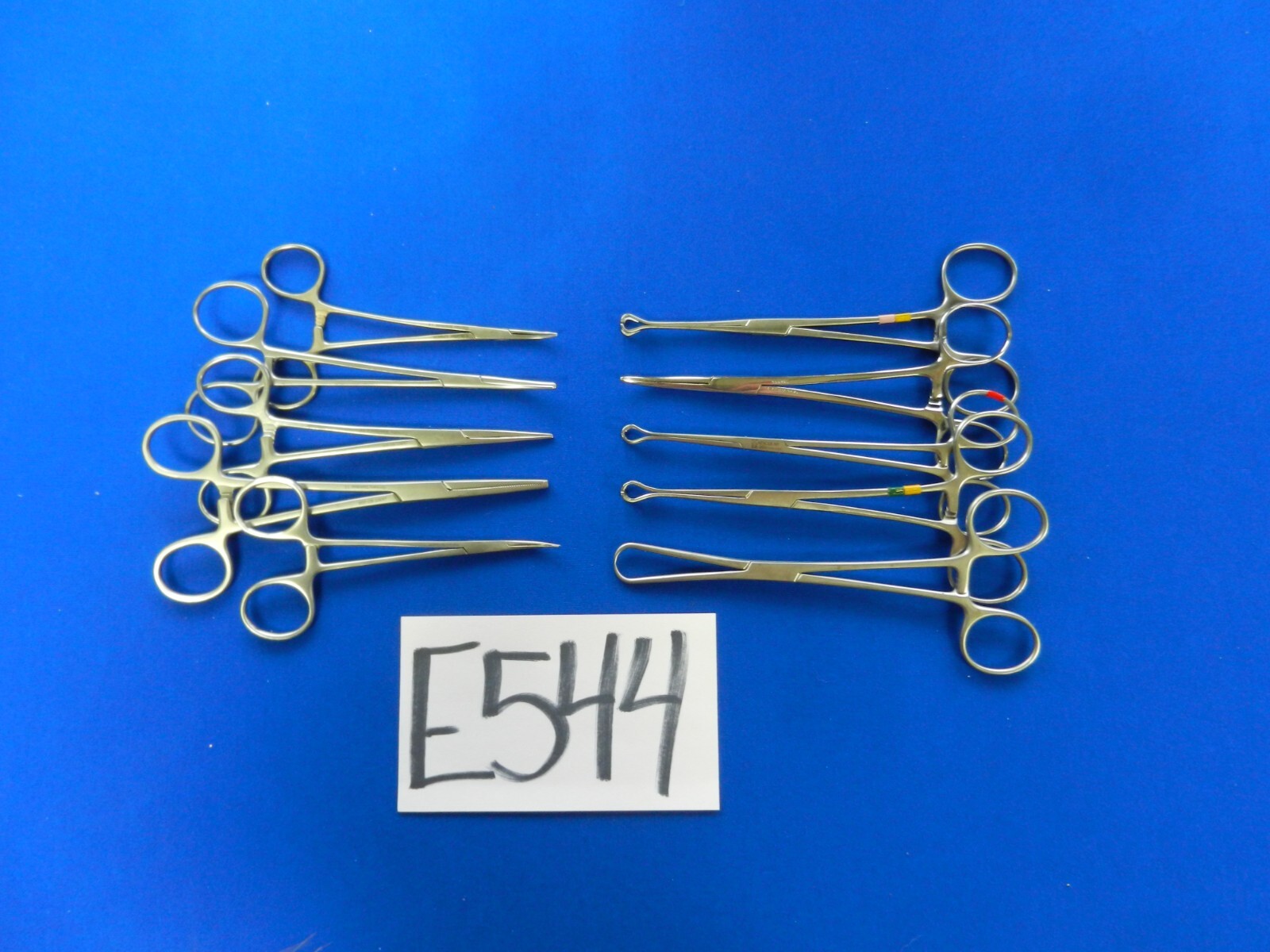 E544 Jarit Codman Aesculap Lot of 10 Forceps Approx. 13-16cm Length