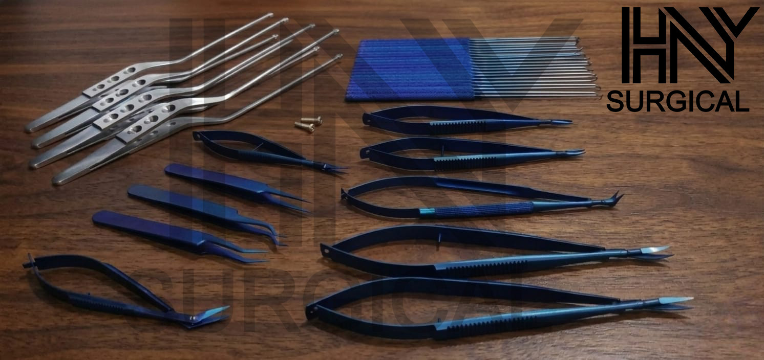 Kamiyama Micro Neuro Surgery Instrument Set Of 36 Pcs Surgical Instruments