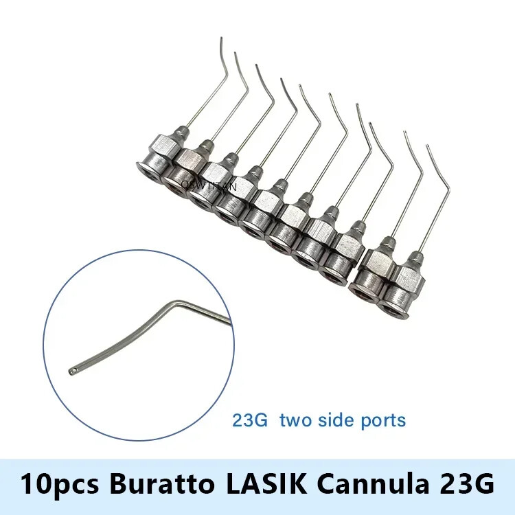 Buratto LASIK Cannula 23G 25G two Side Ports 6 Ports Ophthalmic instruments