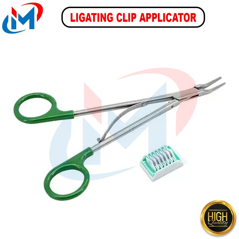 Open Surgical Ligating Clip Applicator SET OF 10 PCS Surgical Polymer Ligating