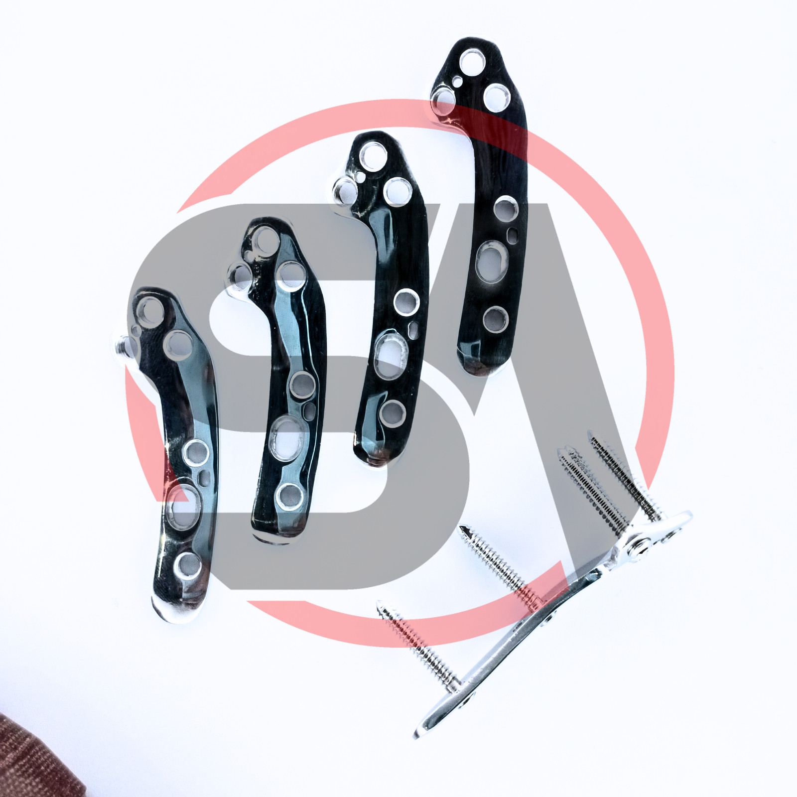Veterinary TPLO Plates 3.5mm L/R Locking With Screws 71 Pcs Set SS