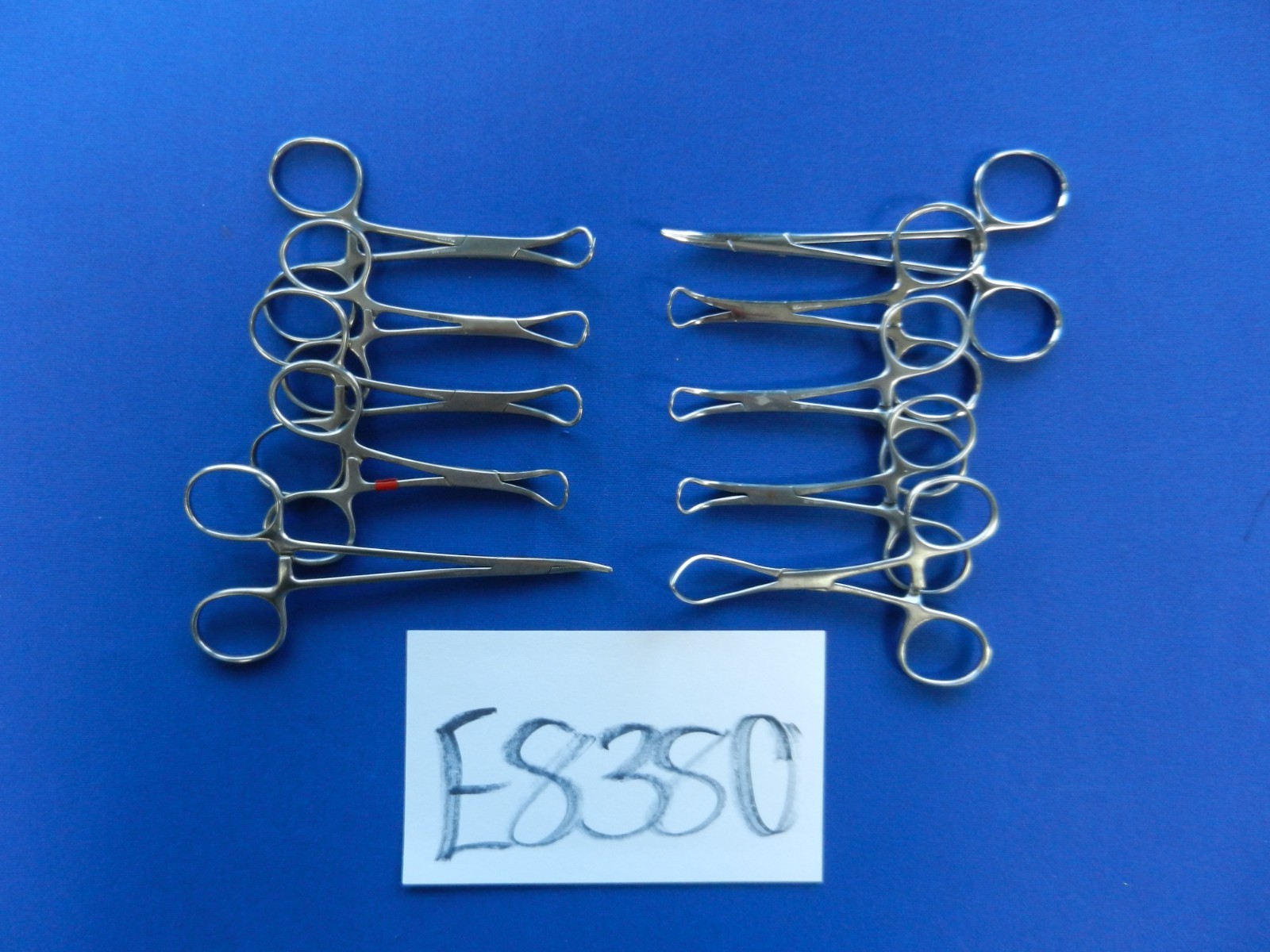 Codman Jarit Lawton Lot of 10 Curved Forceps Approx. 9-12.5cm Length