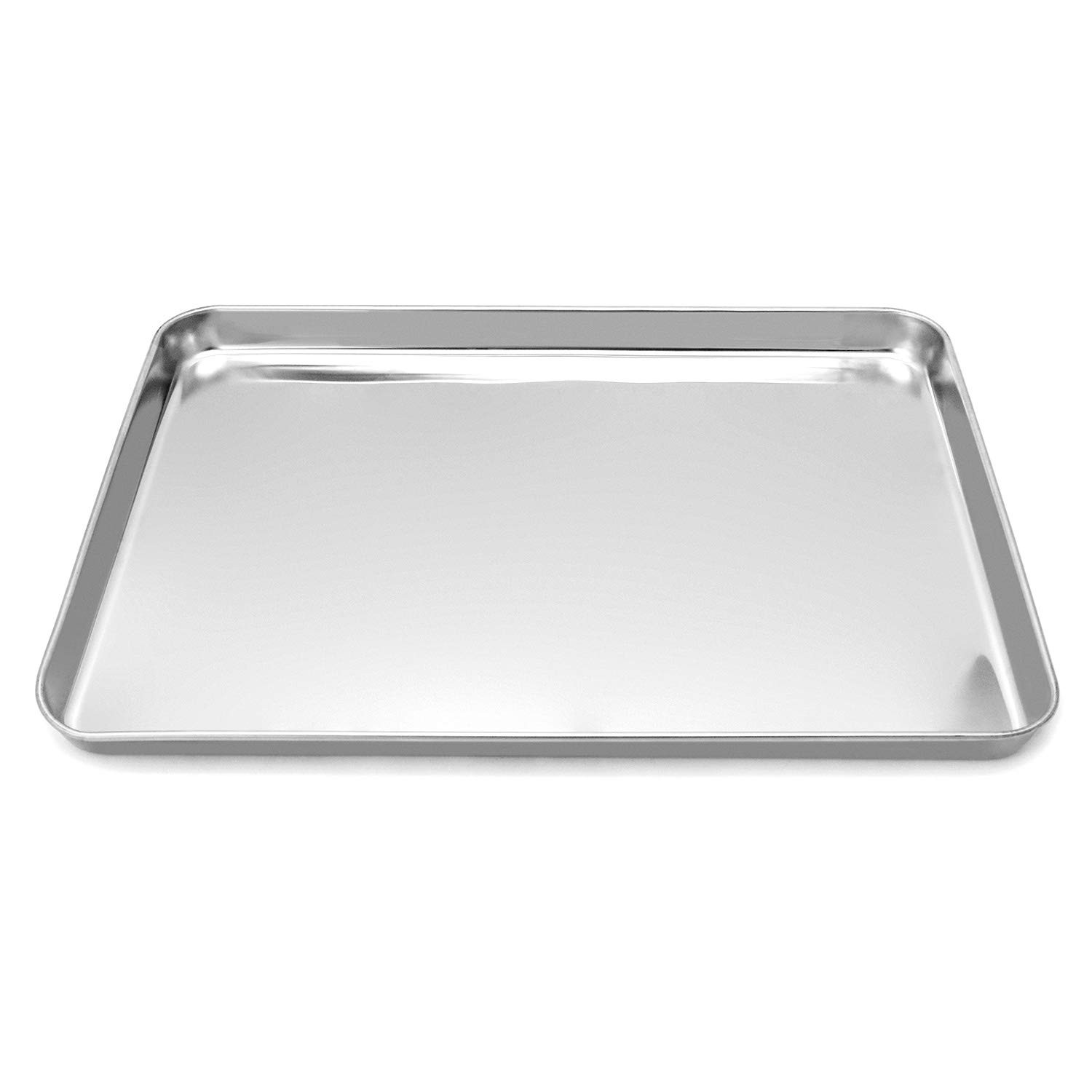 Surgical Tray 304 Stainless Steel 15.75”x11.81” Flat Bottom Tattoo Tool Tray