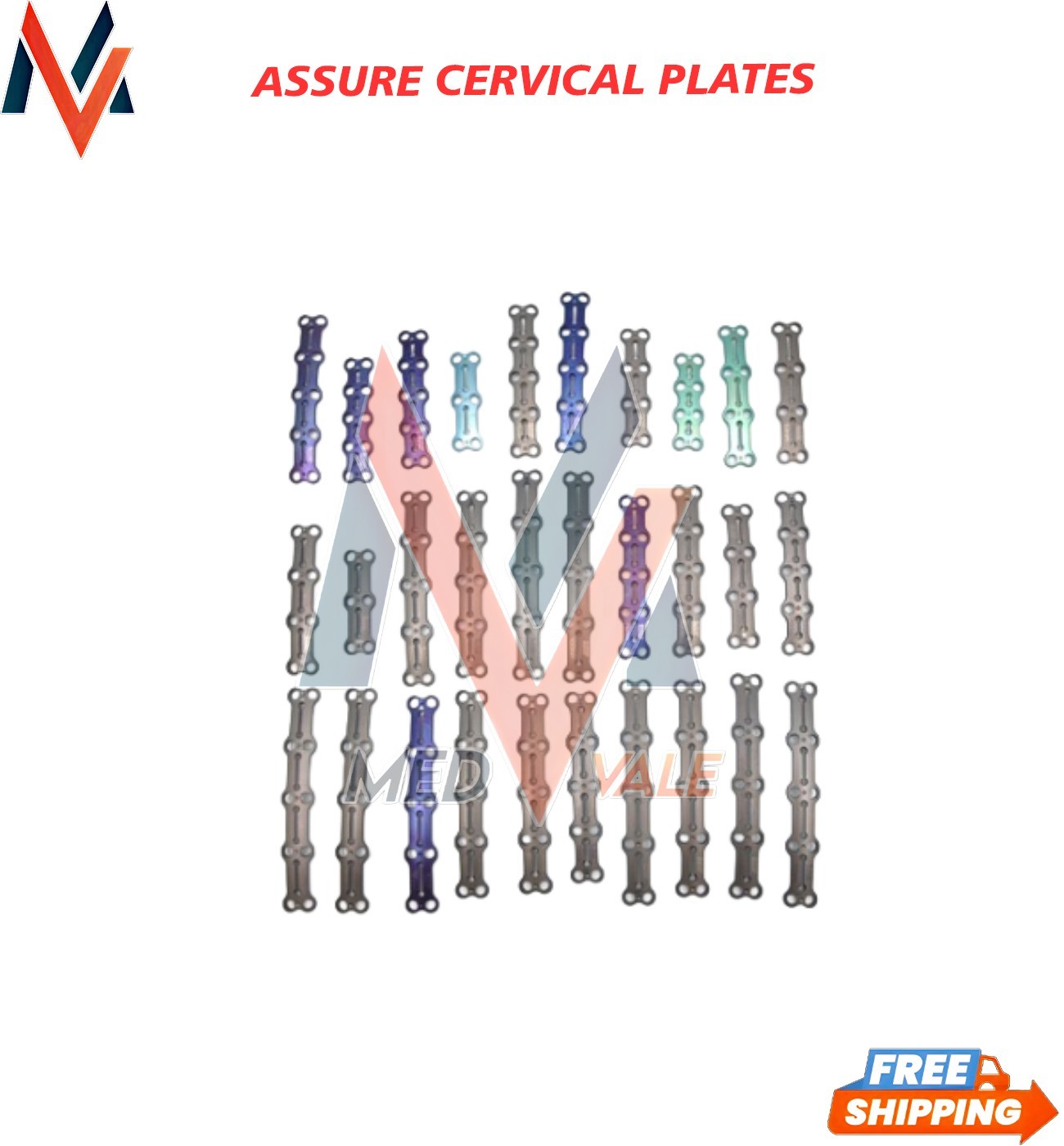 Assorted Lot of Globus Medical ASSURE Cervical Plates