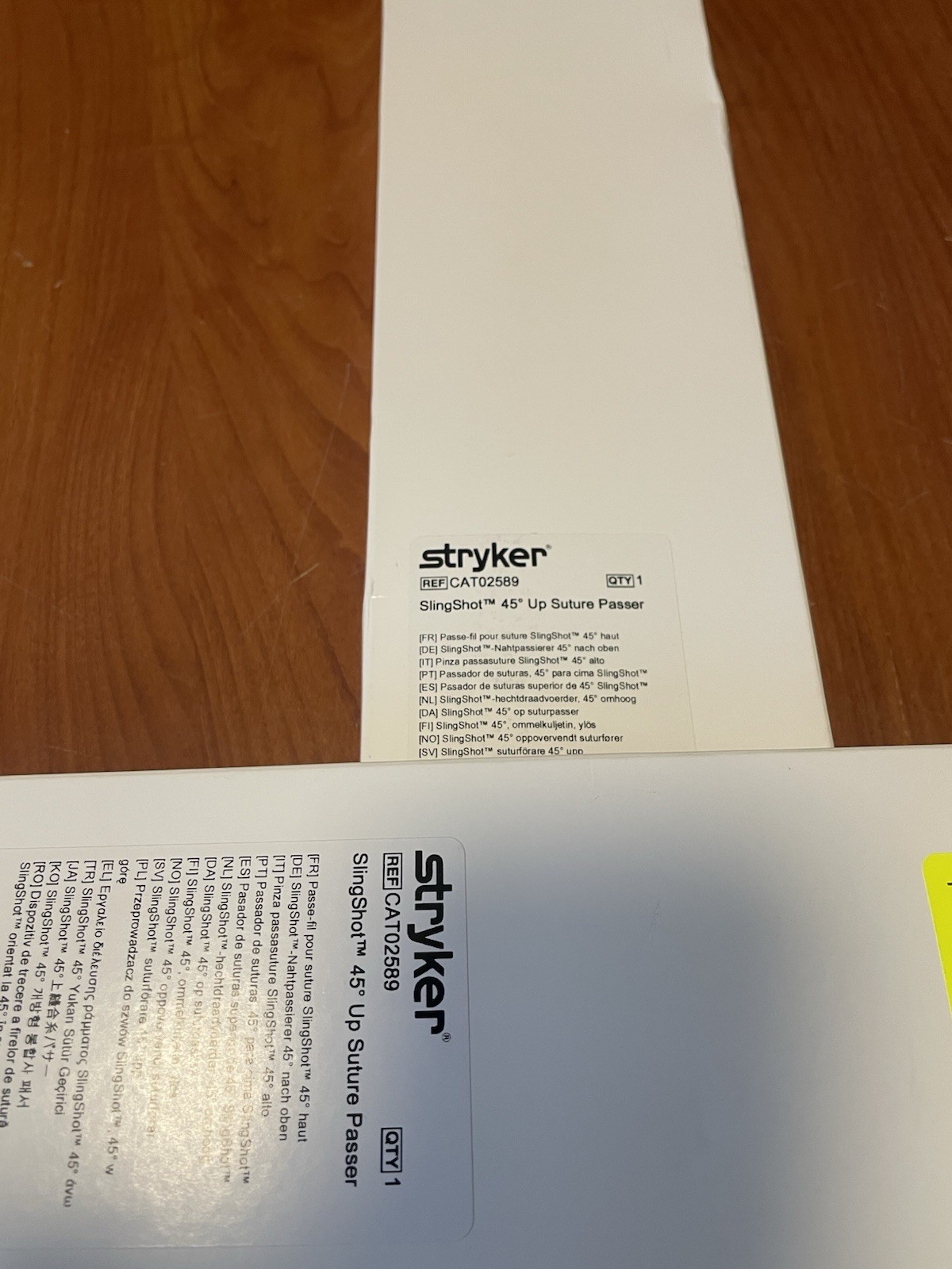 Stryker ( Cat 02589) Slingshot 45 Degrees Up Suture Passer, Exp 2026/02, Lot Of2