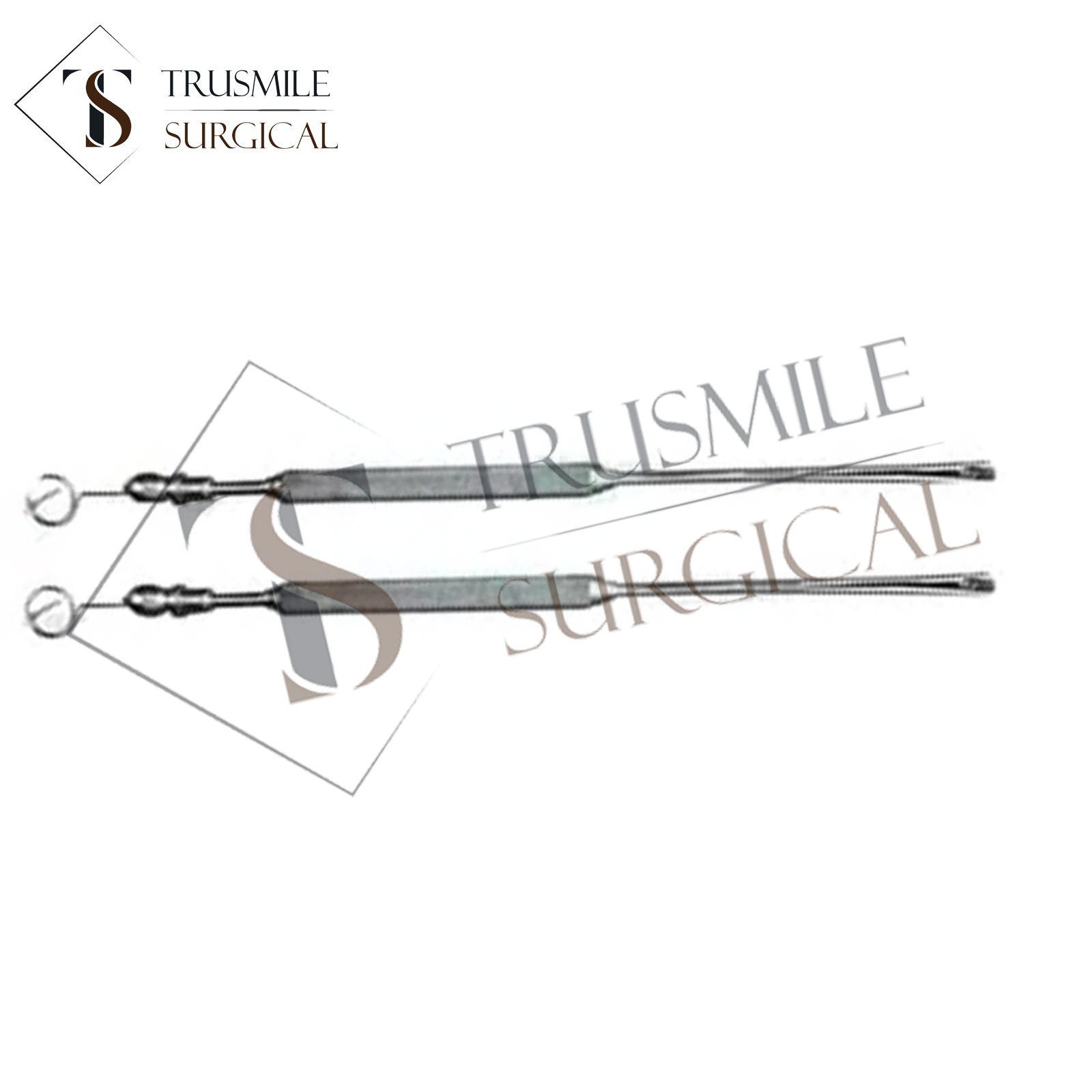 2pcs Gromed Freer Septum Periosteal Elevator with Suction 19cm (7½) surgical