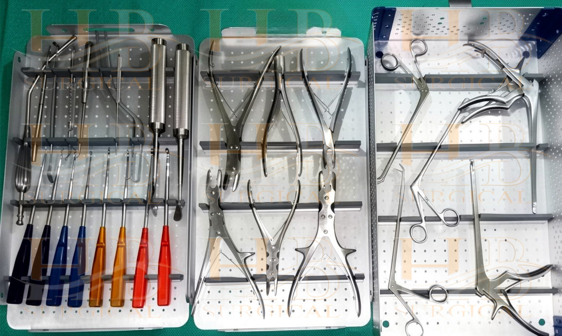 Lumbar Spinal Surgery Instrument set With Aluminum Box High Best Quality