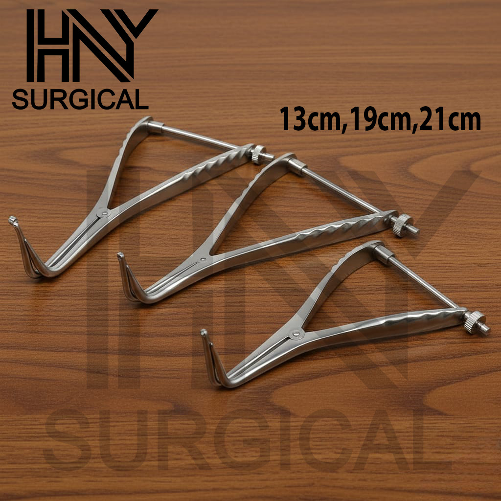 Set of 3 Stifle Distractor with Spinlock 13cm, 19cm, 21cm Orthopedic Instruments