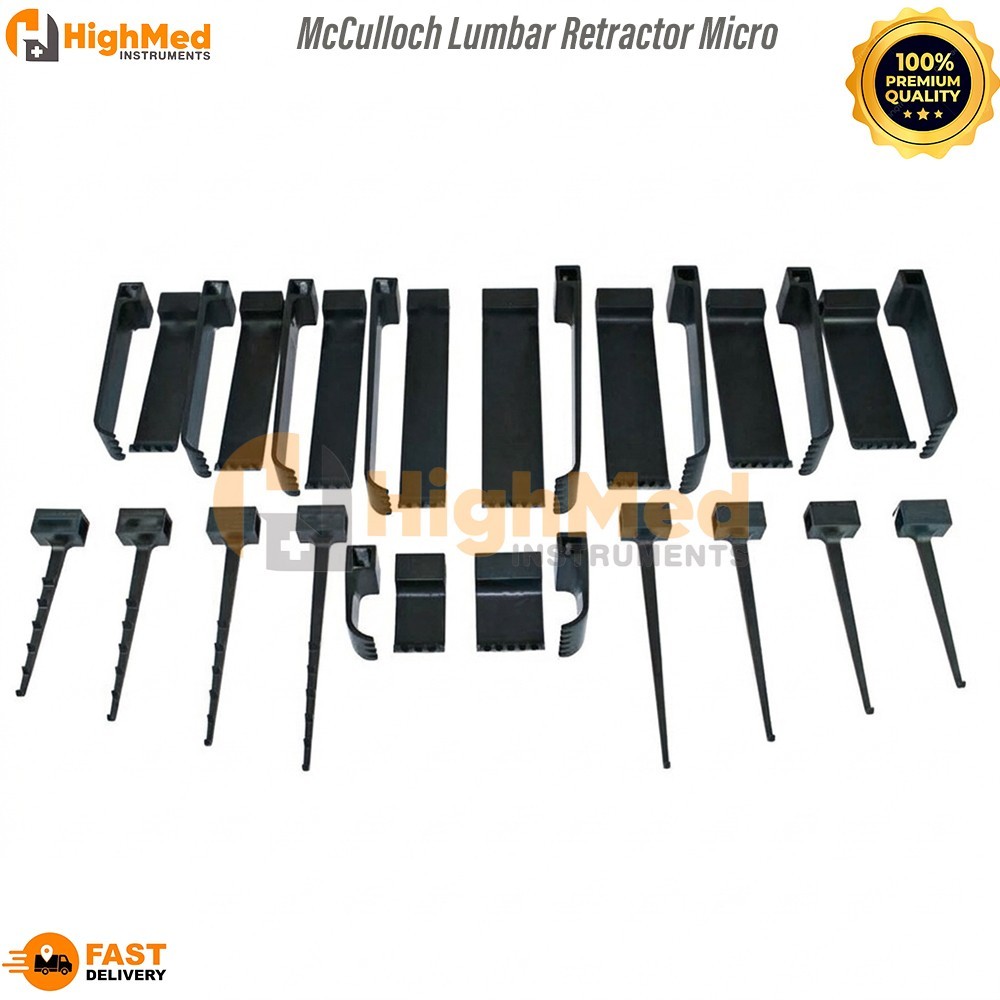 McCulloch Lumbar Retractor Micro Discectomy Orthopedic Spine Tools Set of 38 Pcs