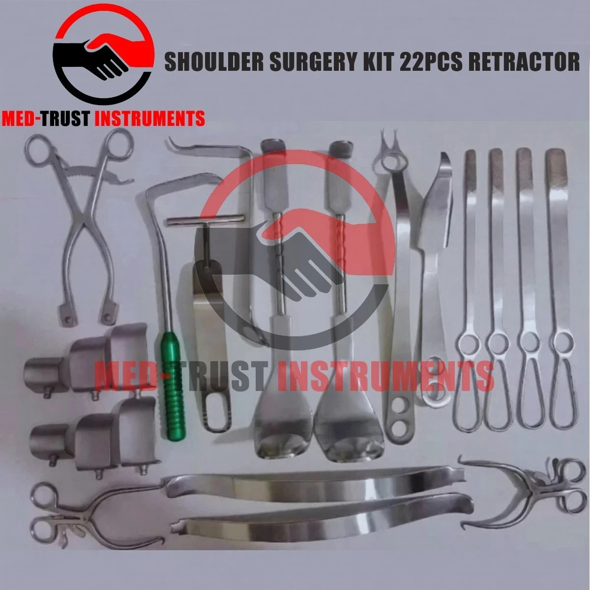 Orthopedic Shoulder Surgery Kit 22Pcs Retractor System Steel Set instruments